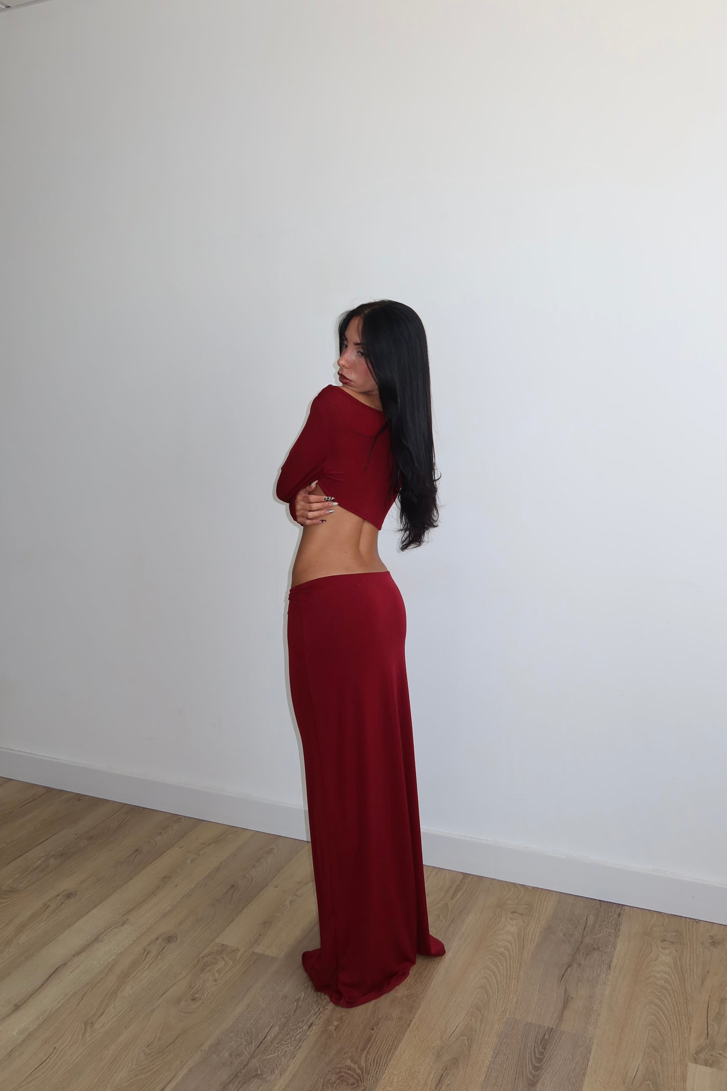 LongDress METAL Bordeaux