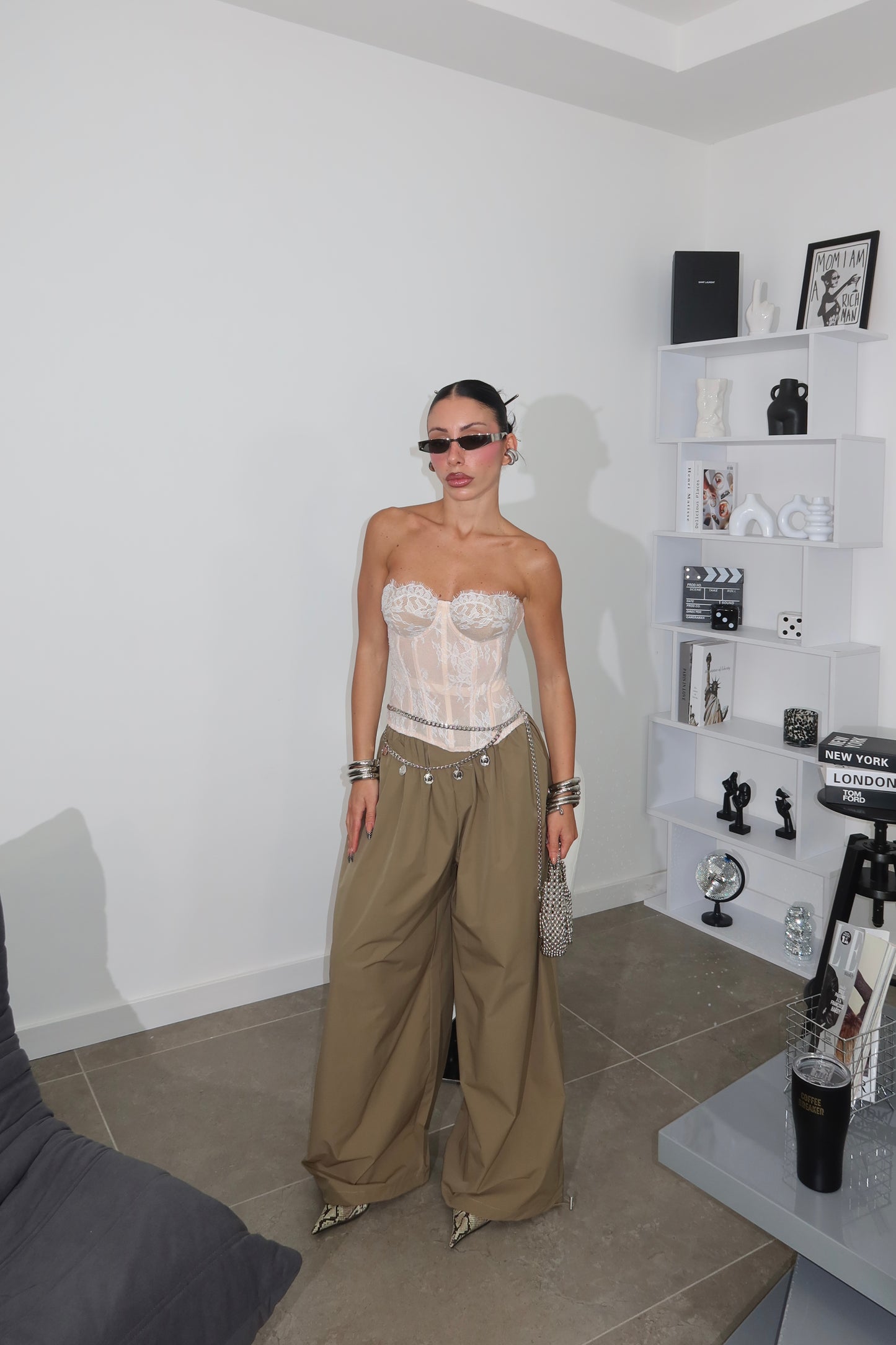 Corset LILA bianco/nude