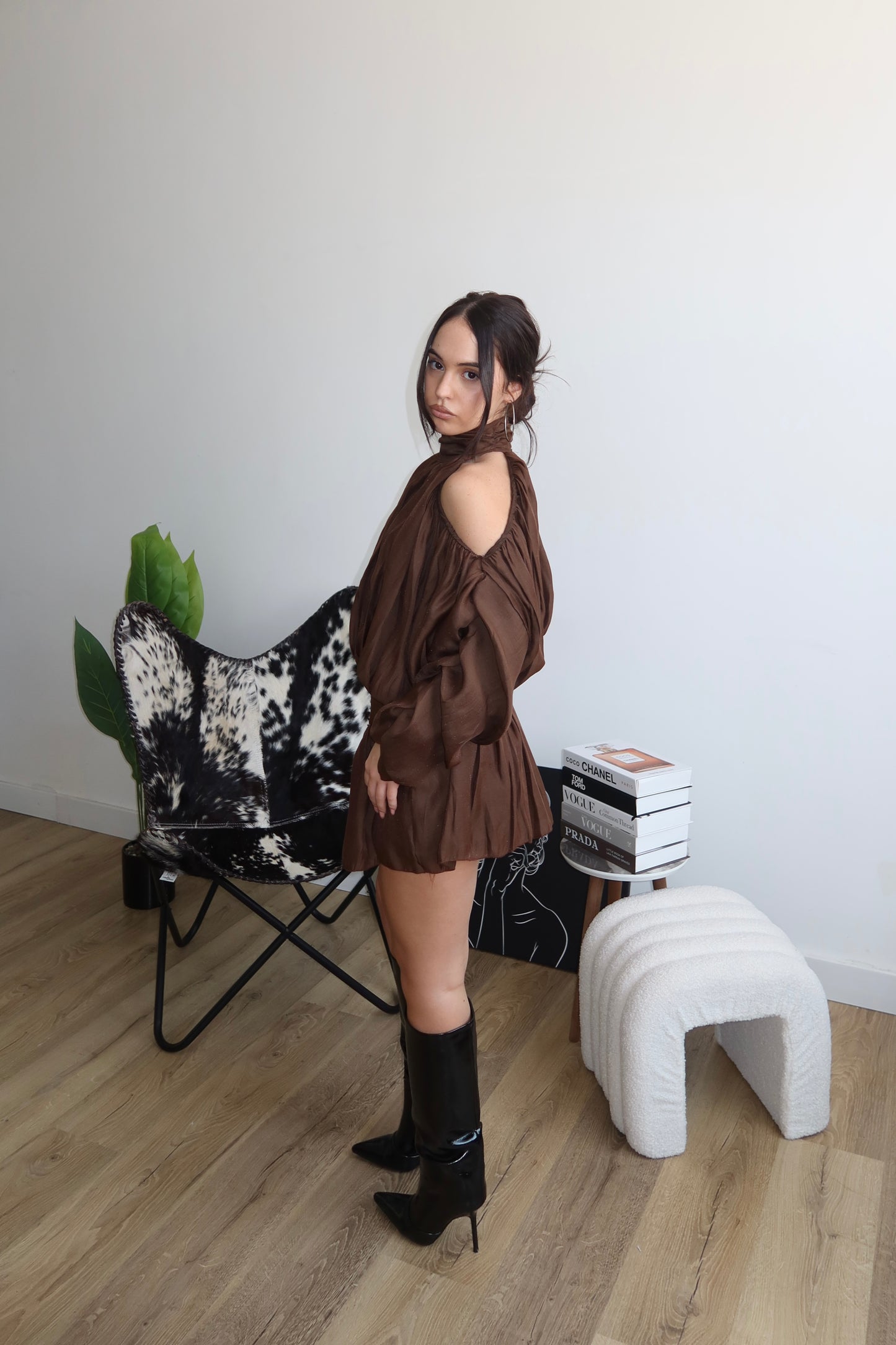MiniDress ELEGANZA choco
