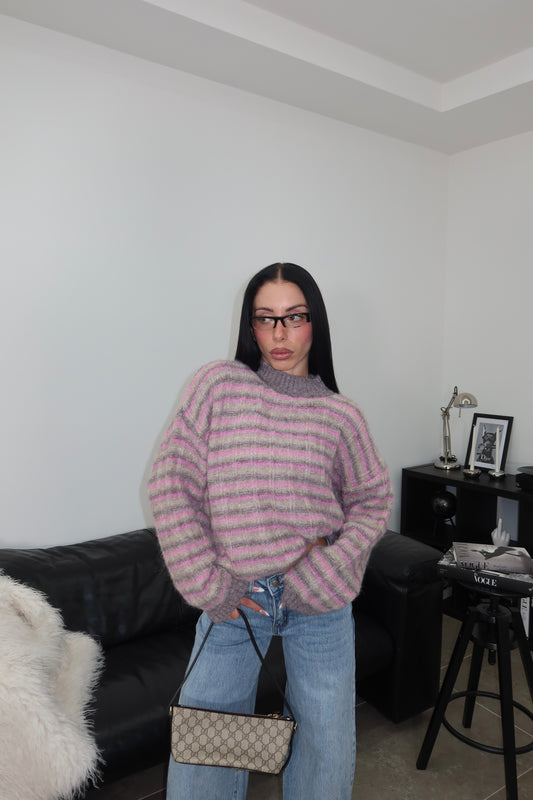 Maglione RIGHE fango