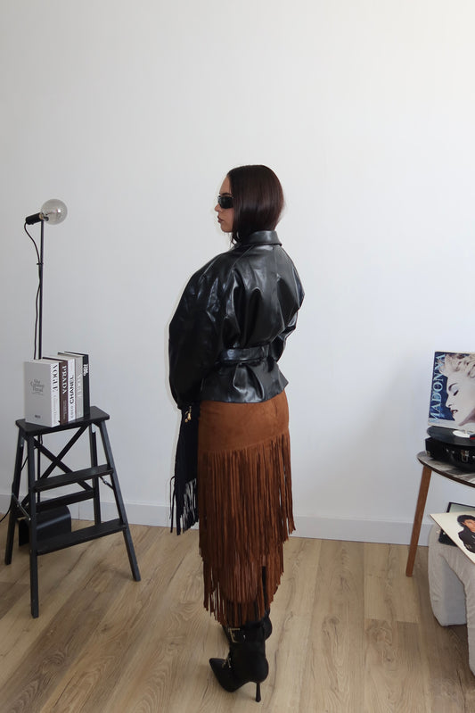 Midi FRANGE & CAMOSCIO camel