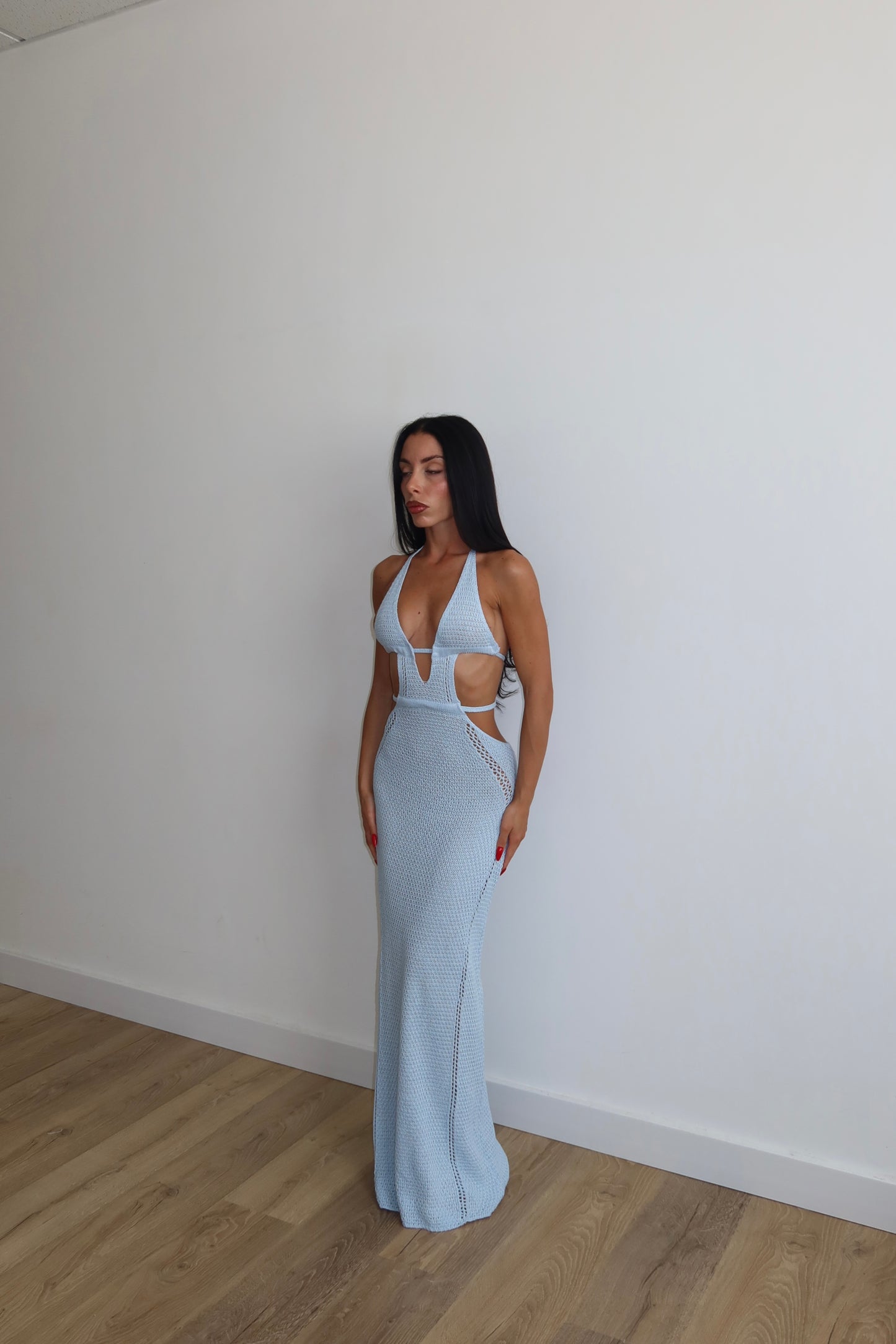 LongDress KITTY celeste