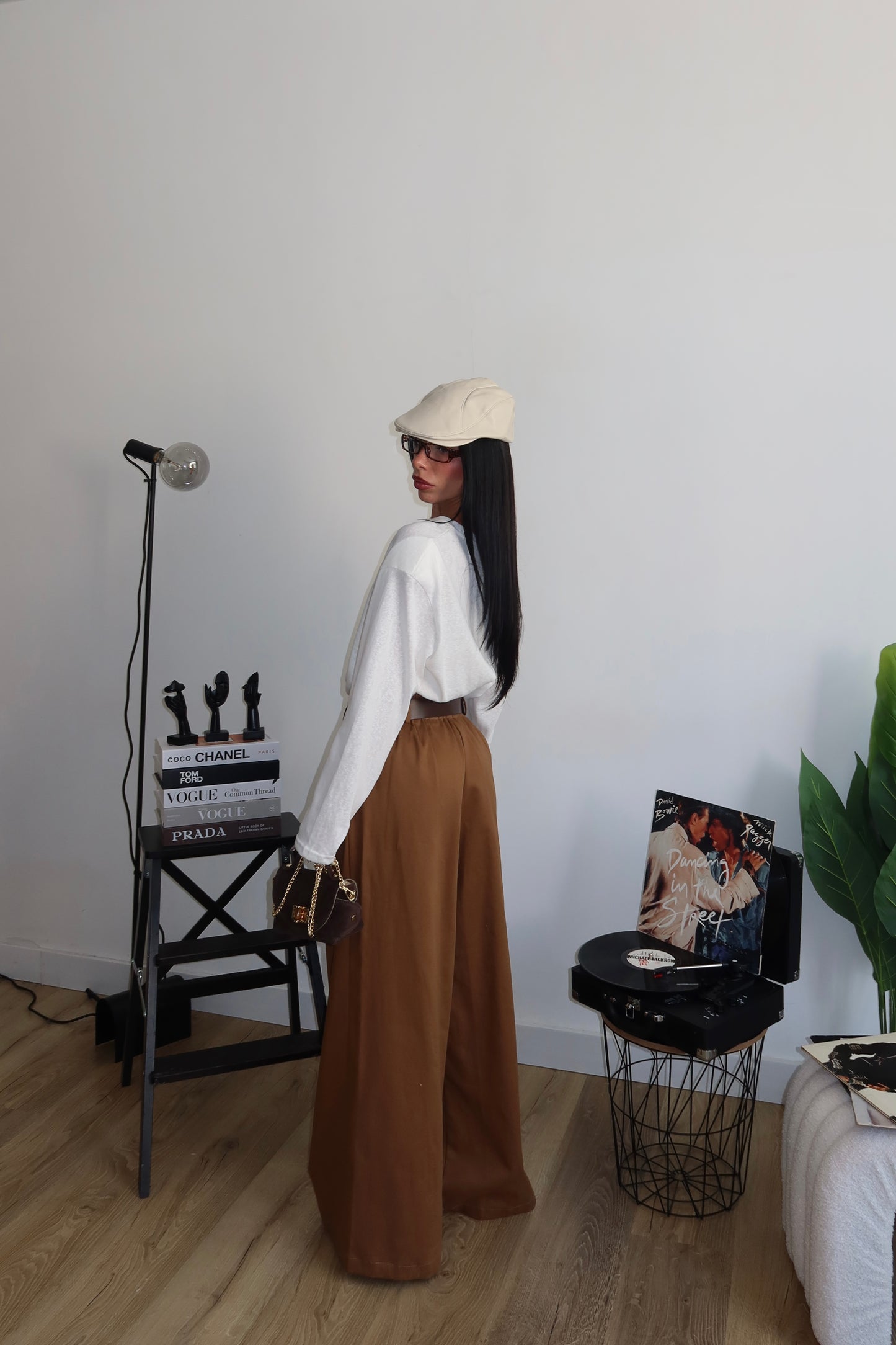 Pants HIDE BELT khaki