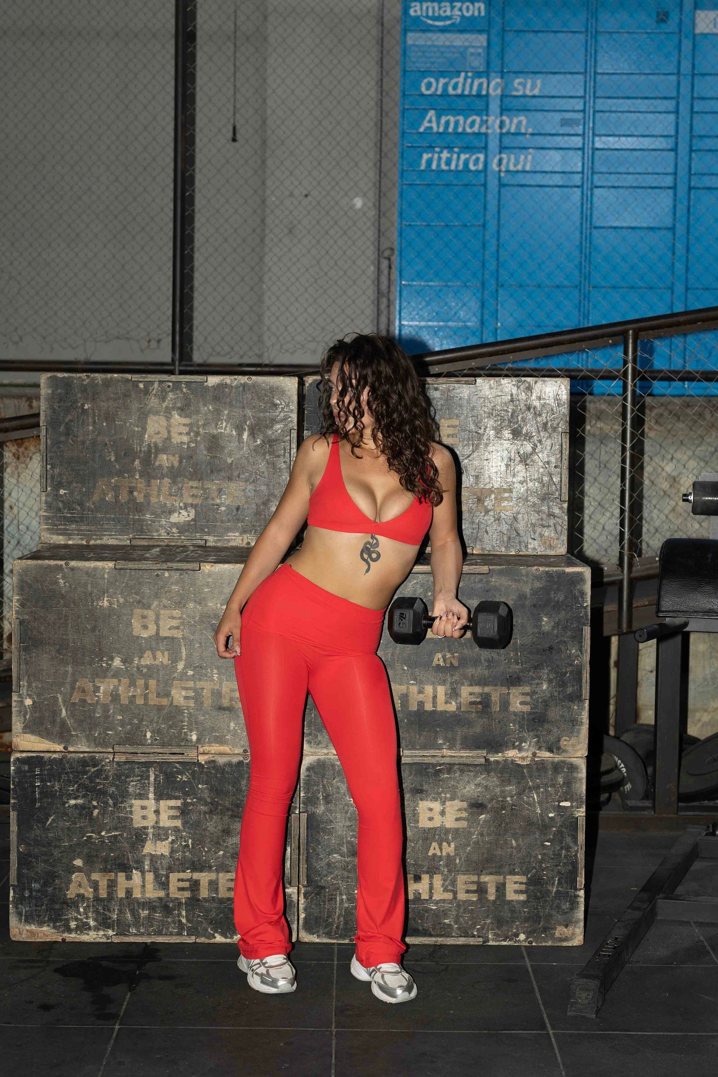 LEGGINGS IMPRESS ROSSO