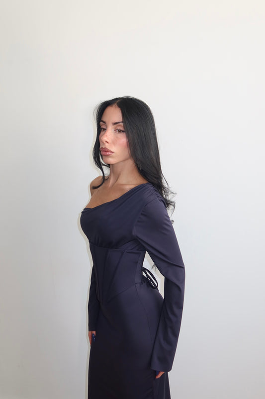 LongDress CORSET blu