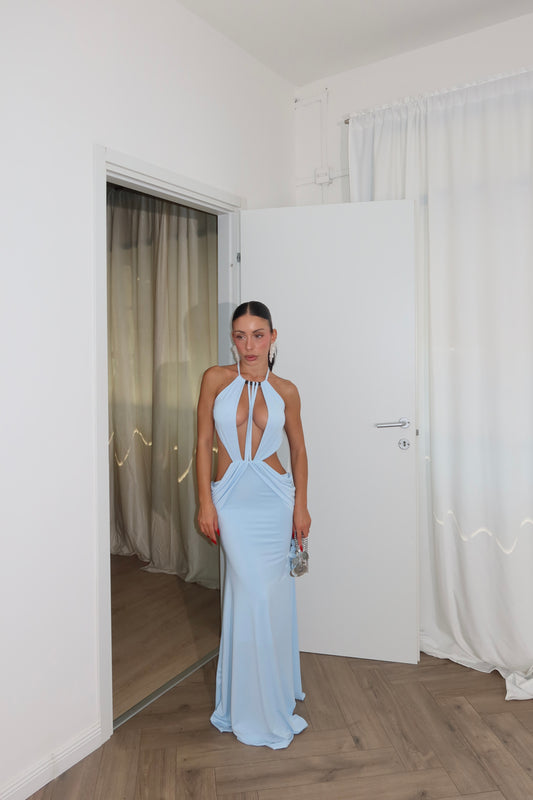 LongDress PUNTA CANA azzurro