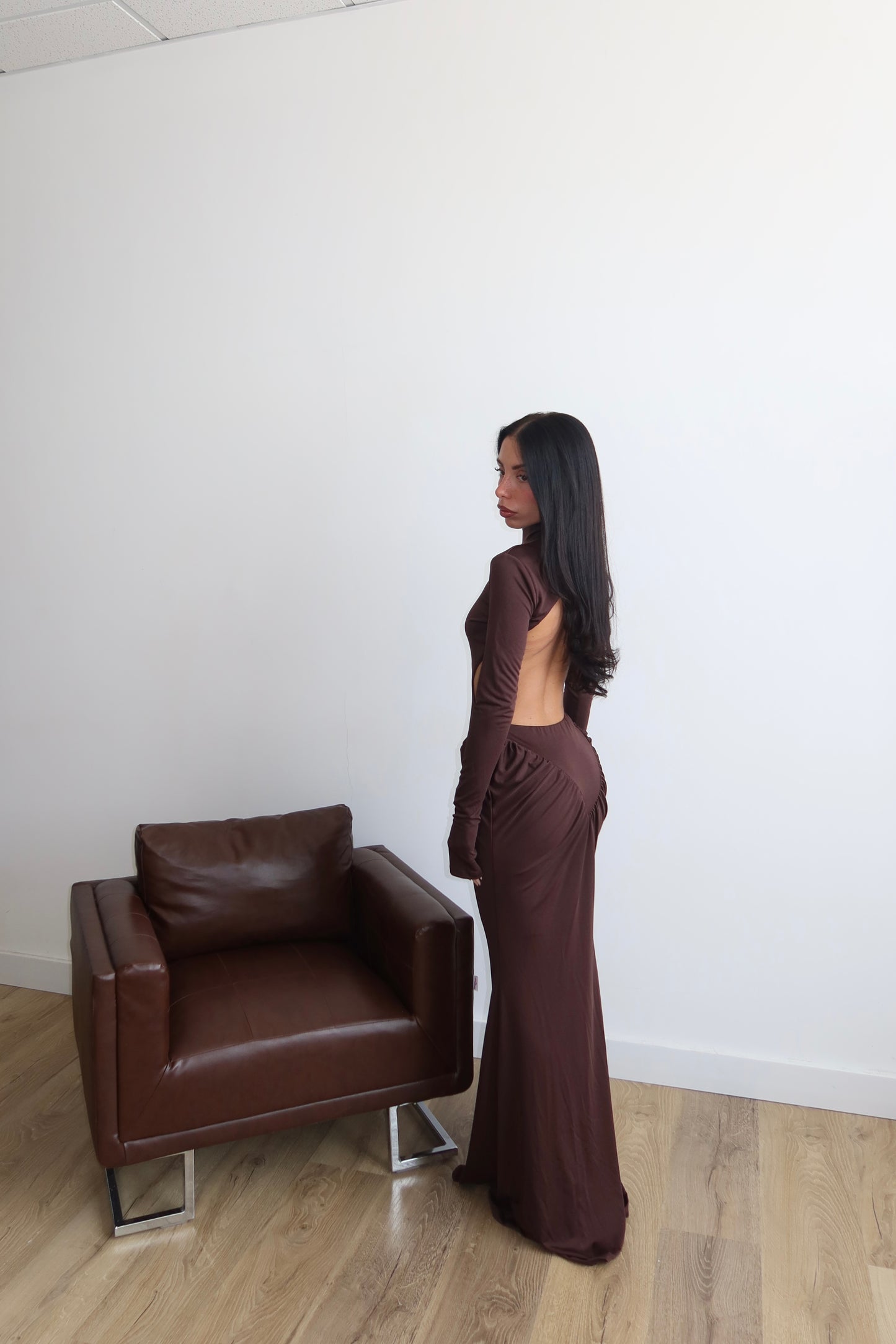 LongDress PALOMA choco