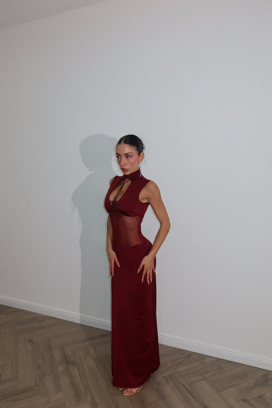 LongDress SALLIVAN burgundy
