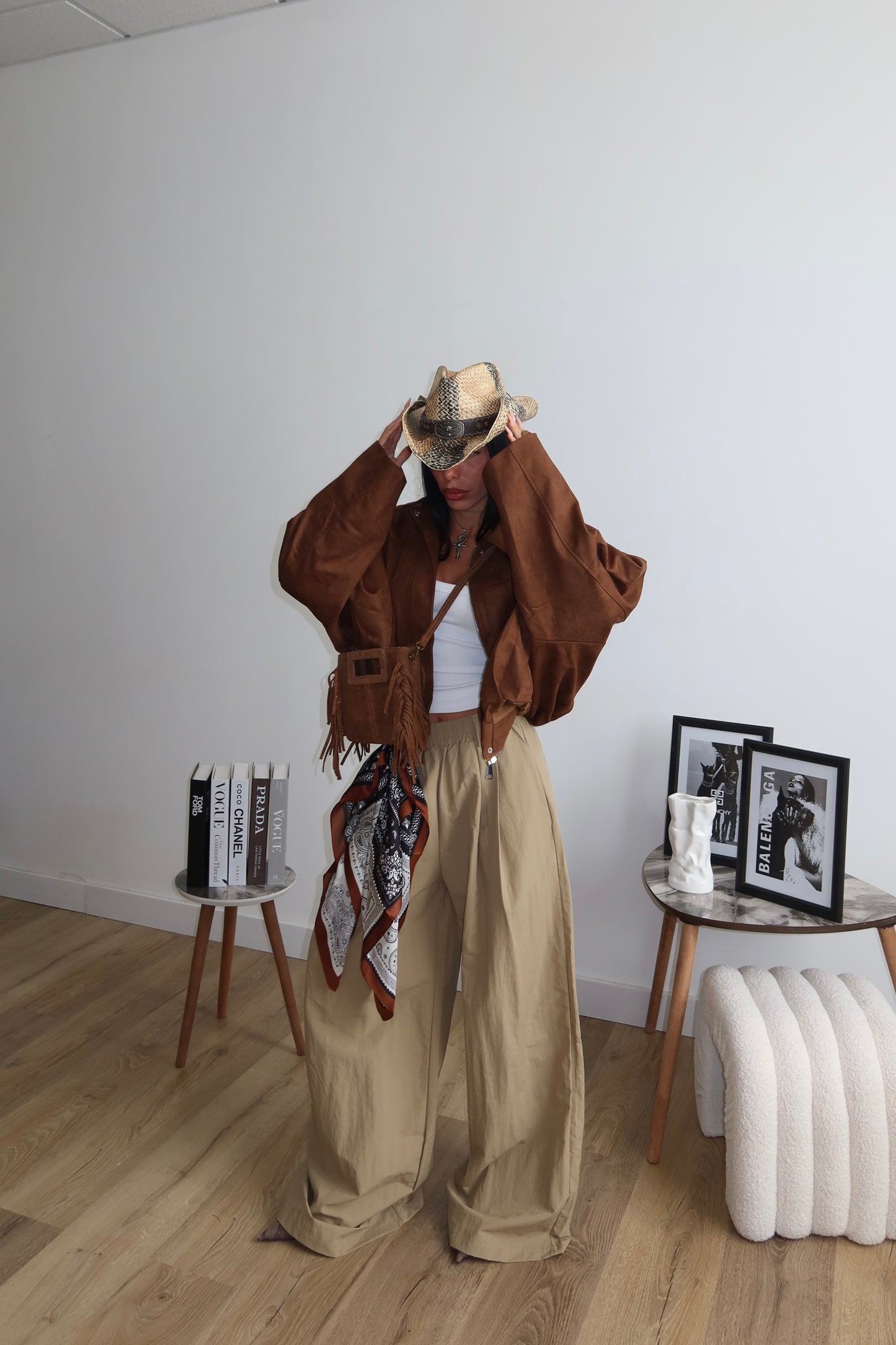 Bomber IN CAMOSCIO choco