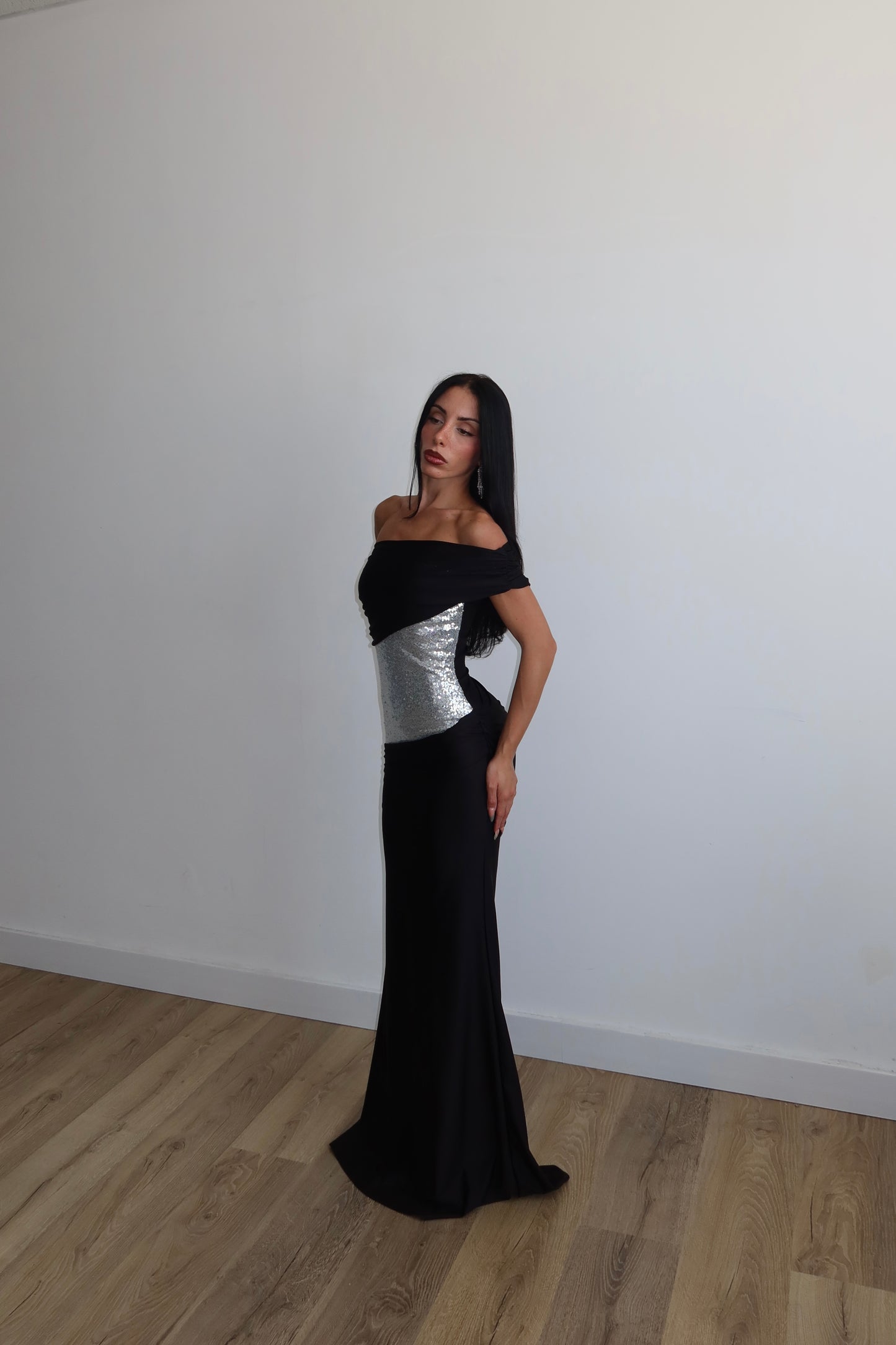 LongDress CHANTAL argento