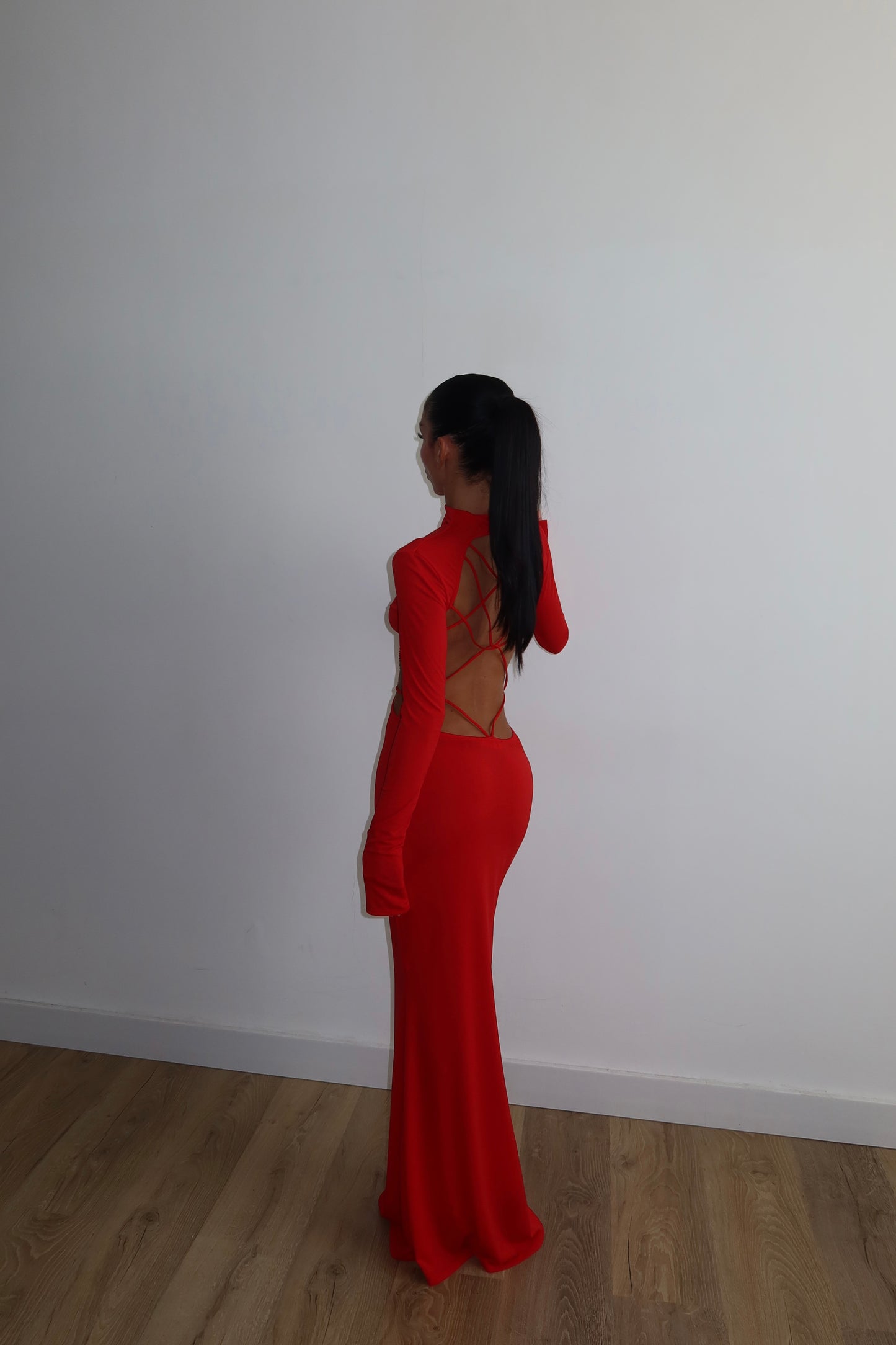 LongDress INTRECCIO rosso
