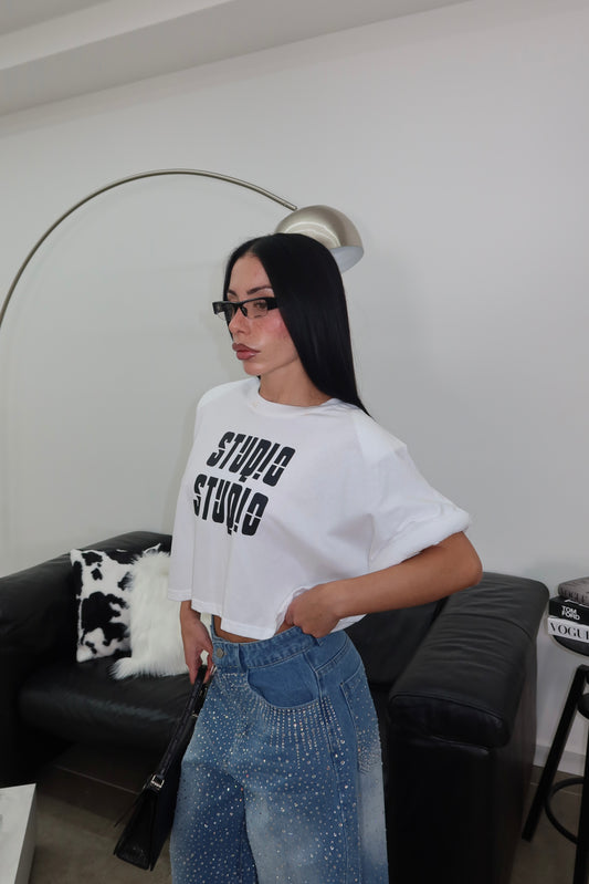 Maglia STUDIO bianca