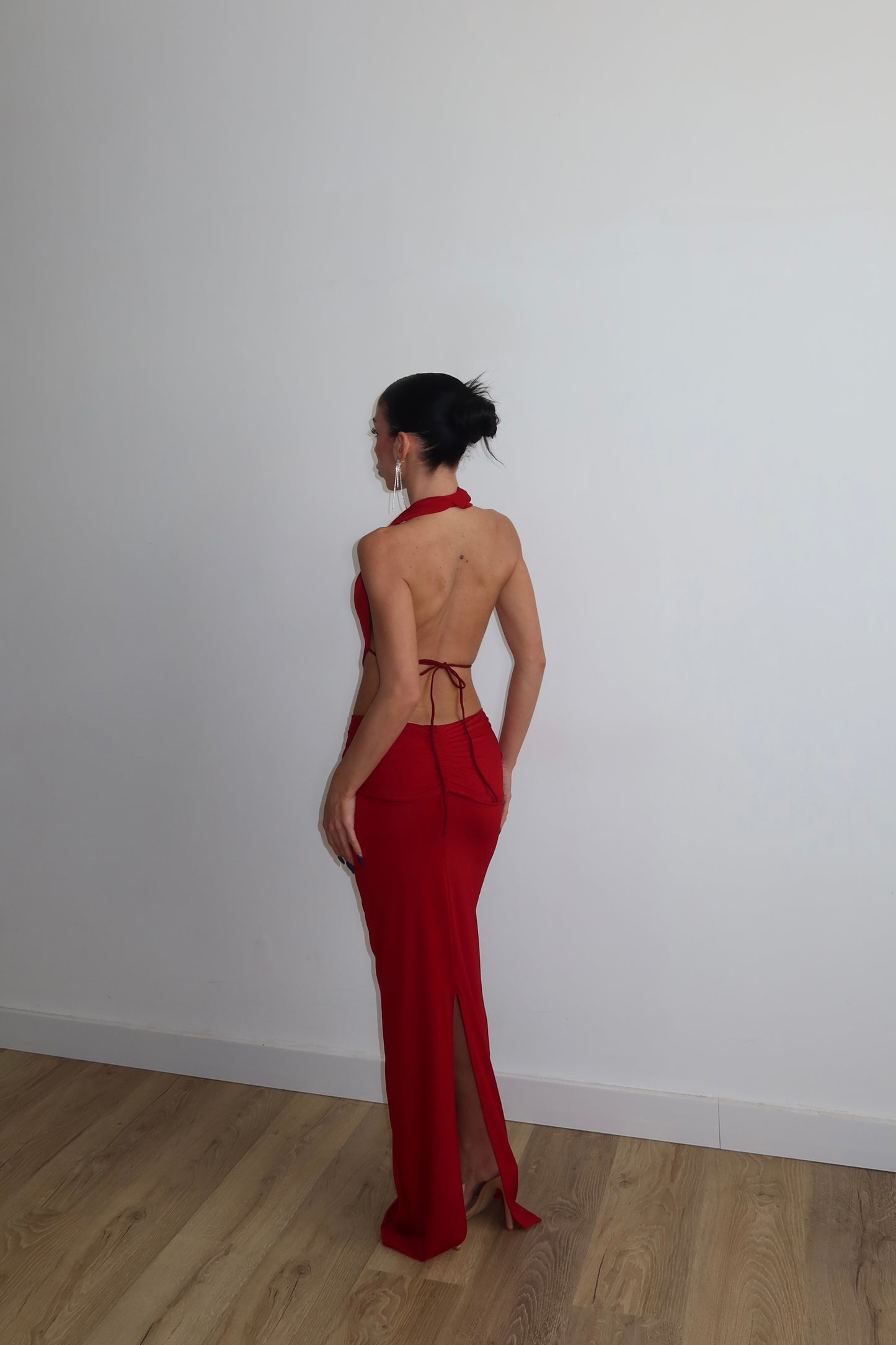 LongDress CROSS rosso