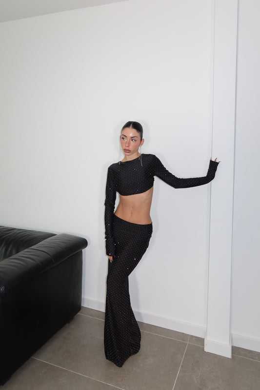 LongDress SHINE ON ME nero