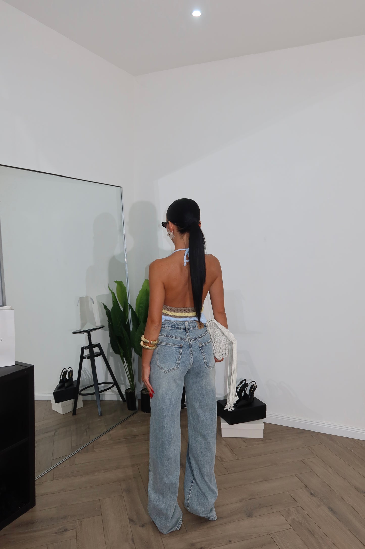 Top TARA azzurro