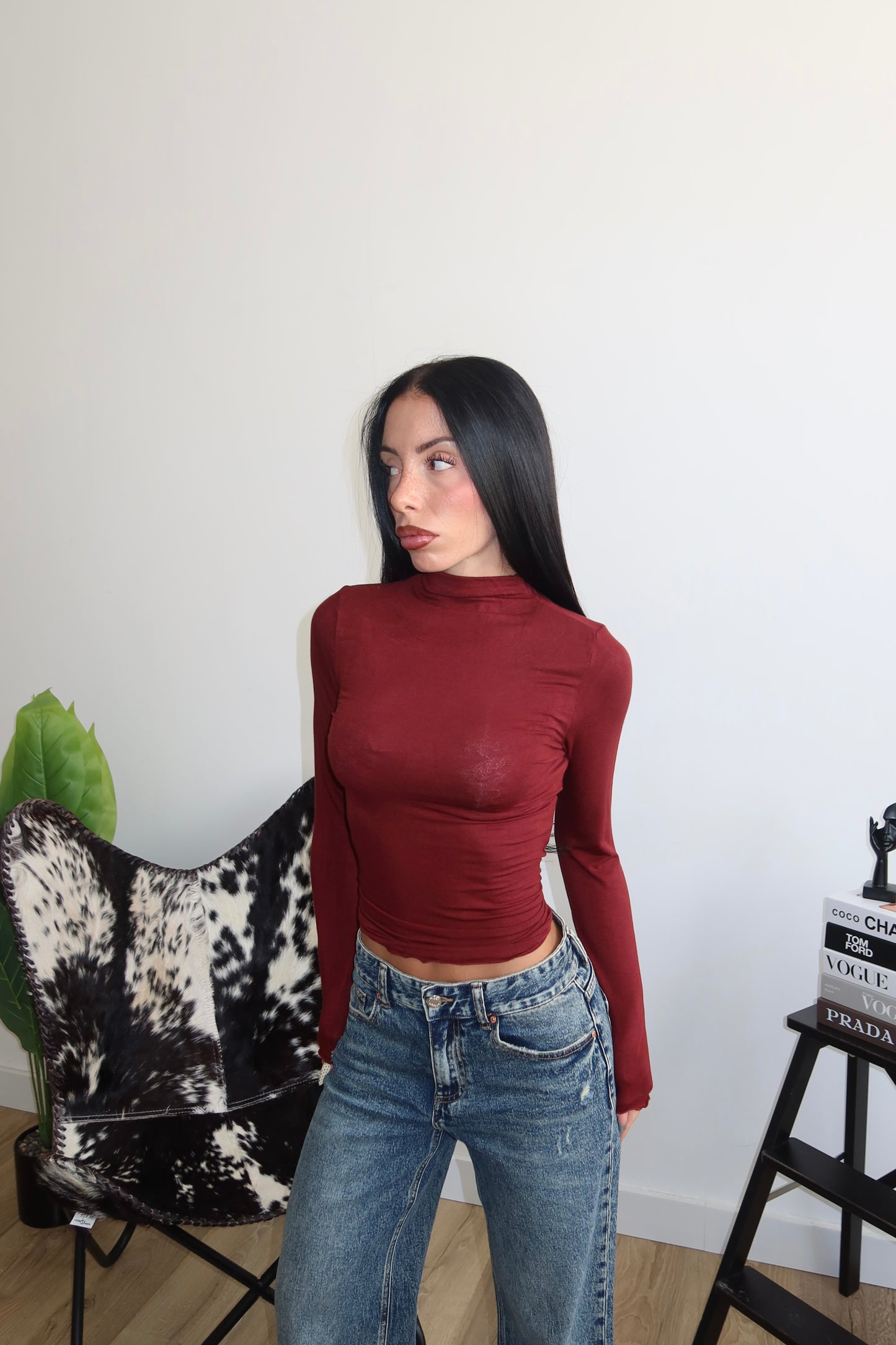 Maglia VALERIA bordeaux