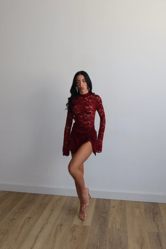 MiniDress TULUM bordeaux