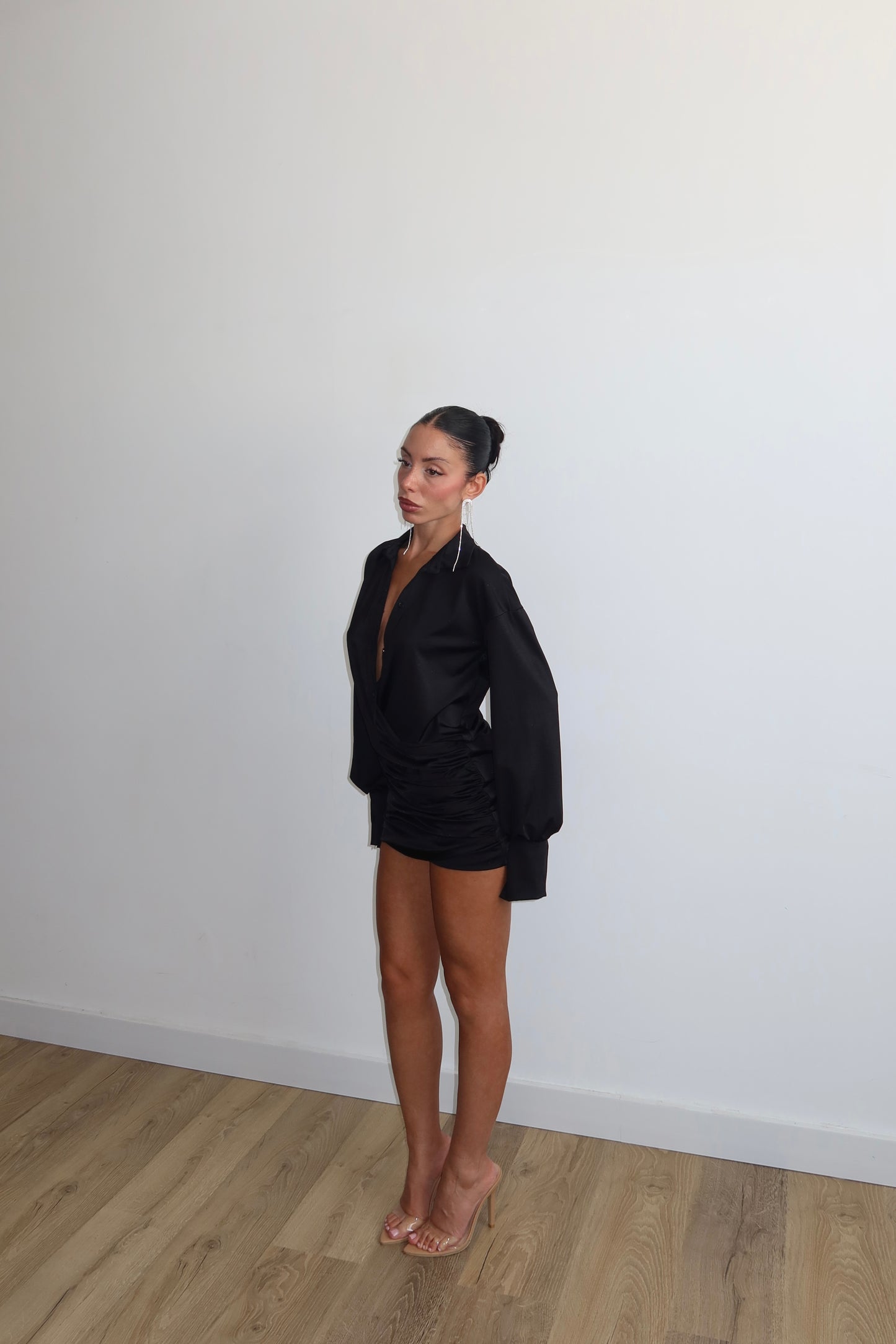 MiniDress DRAPERY nero