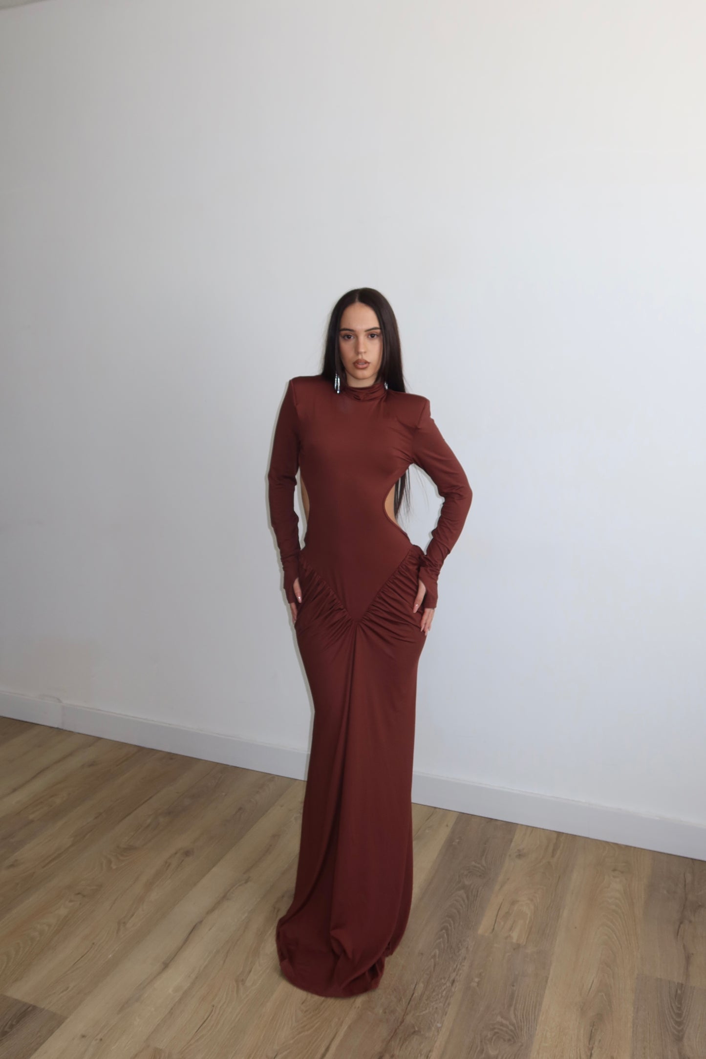 LongDress PALPITAR choco