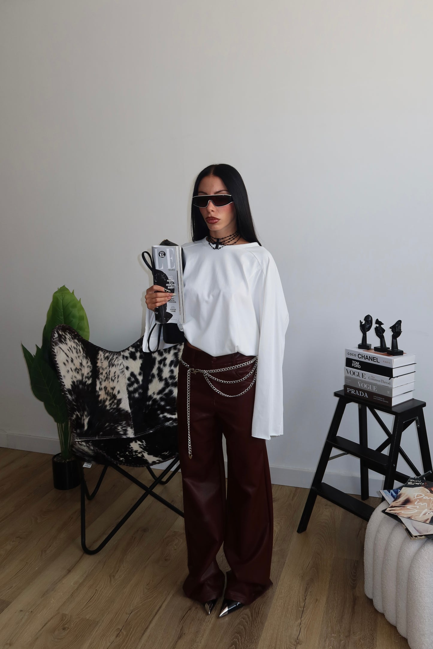 Pants KADEN bordeaux