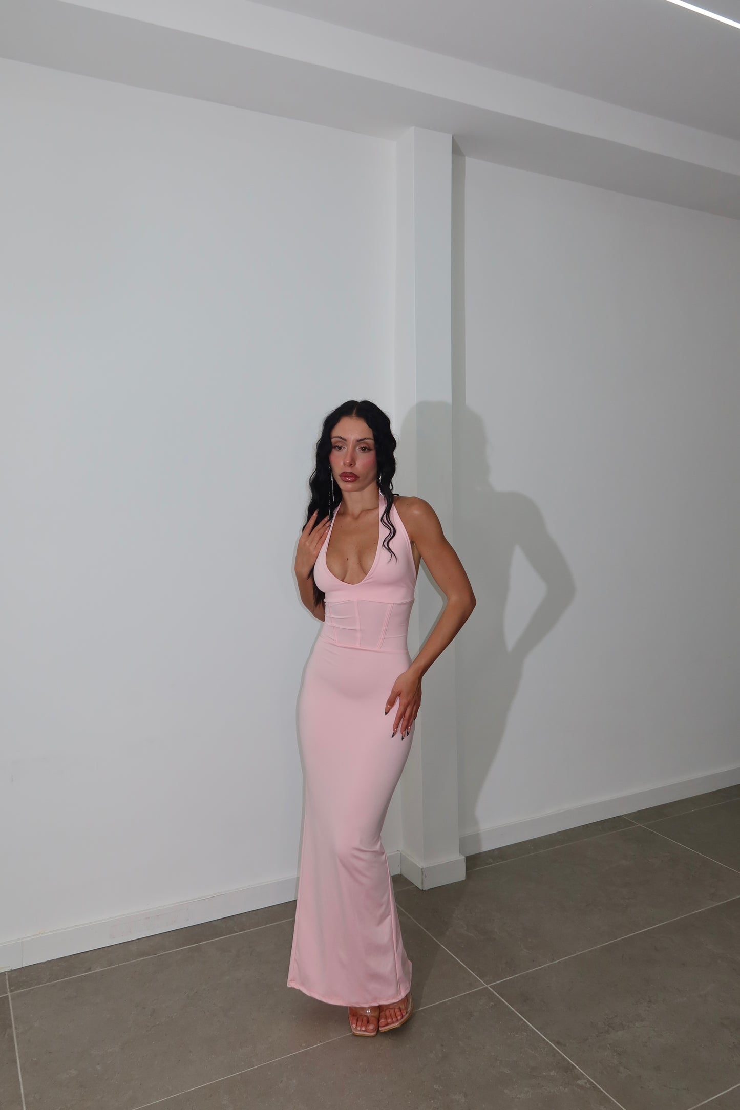 LongDress FAKE CORSET rosa
