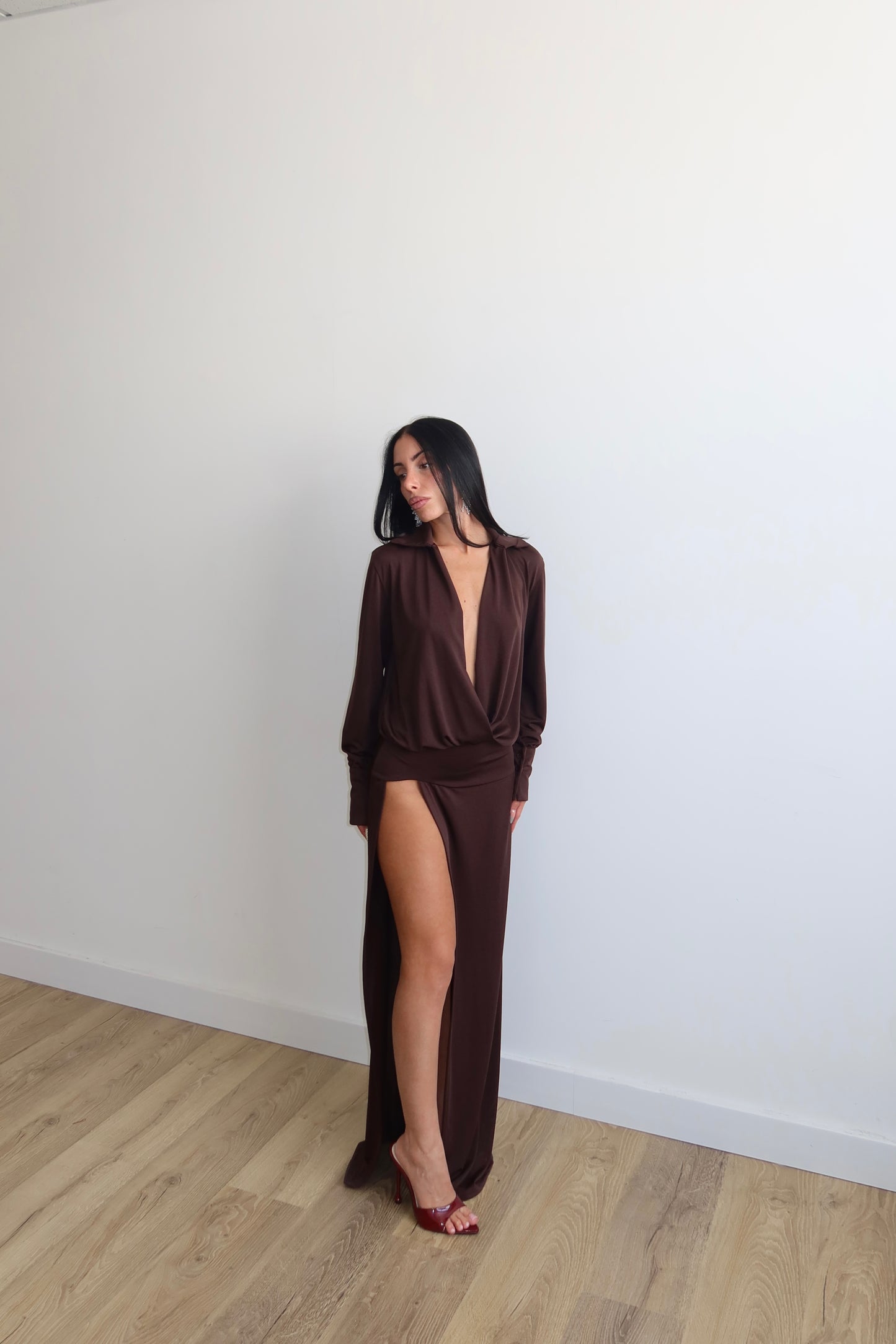 LongDress TATIANA choco