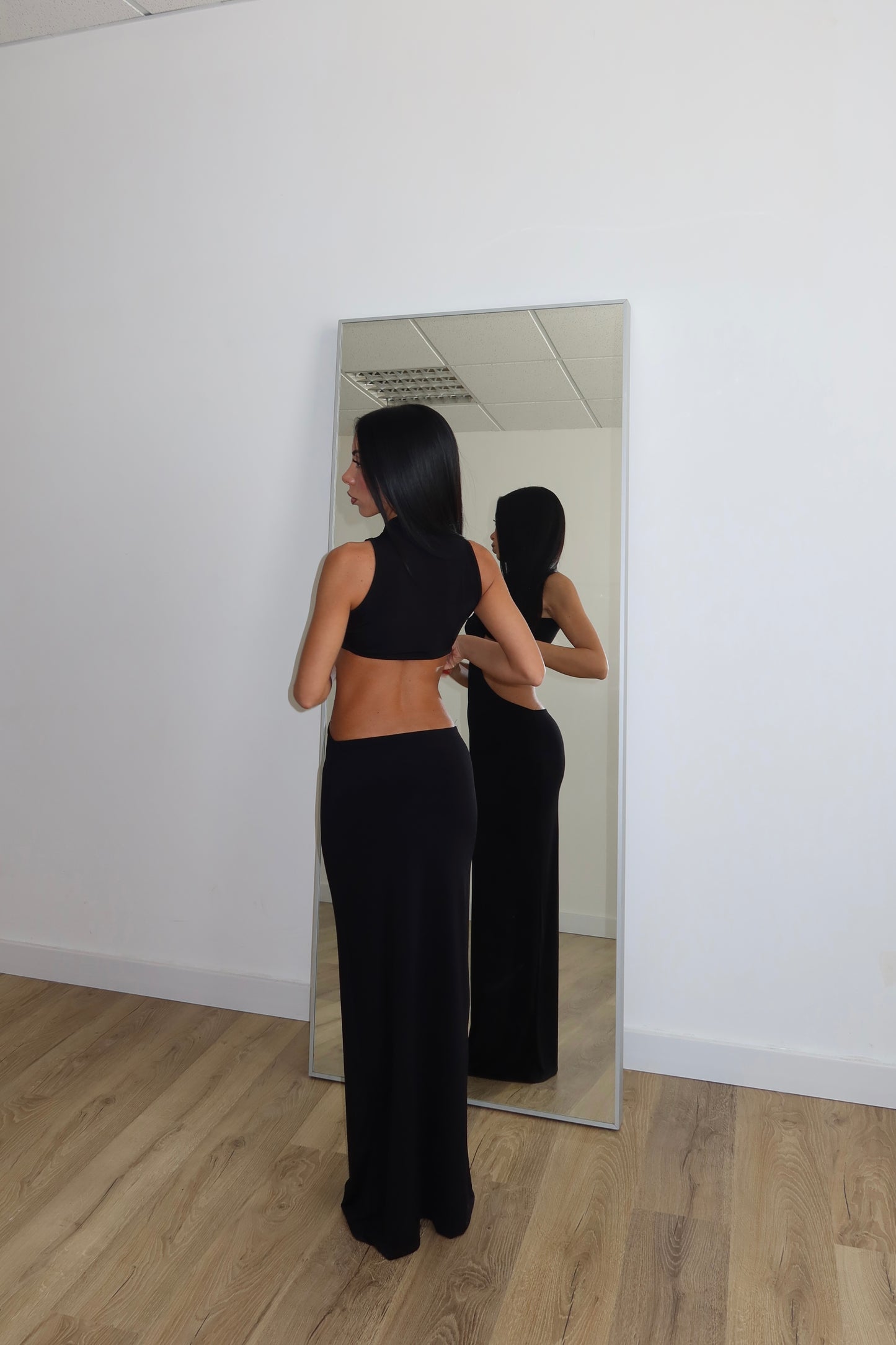 Long Dress PARTICOLARE nero