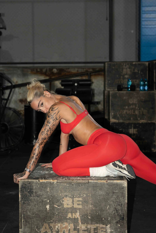 LEGGINGS SCULPT ROSSO