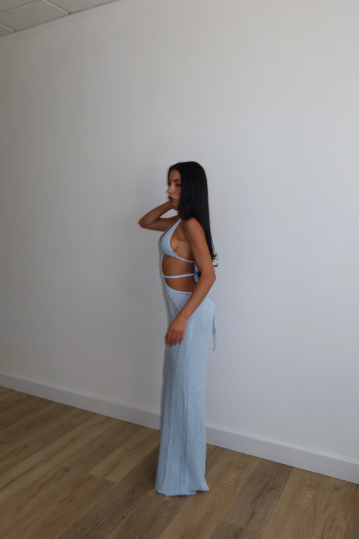 LongDress KITTY celeste