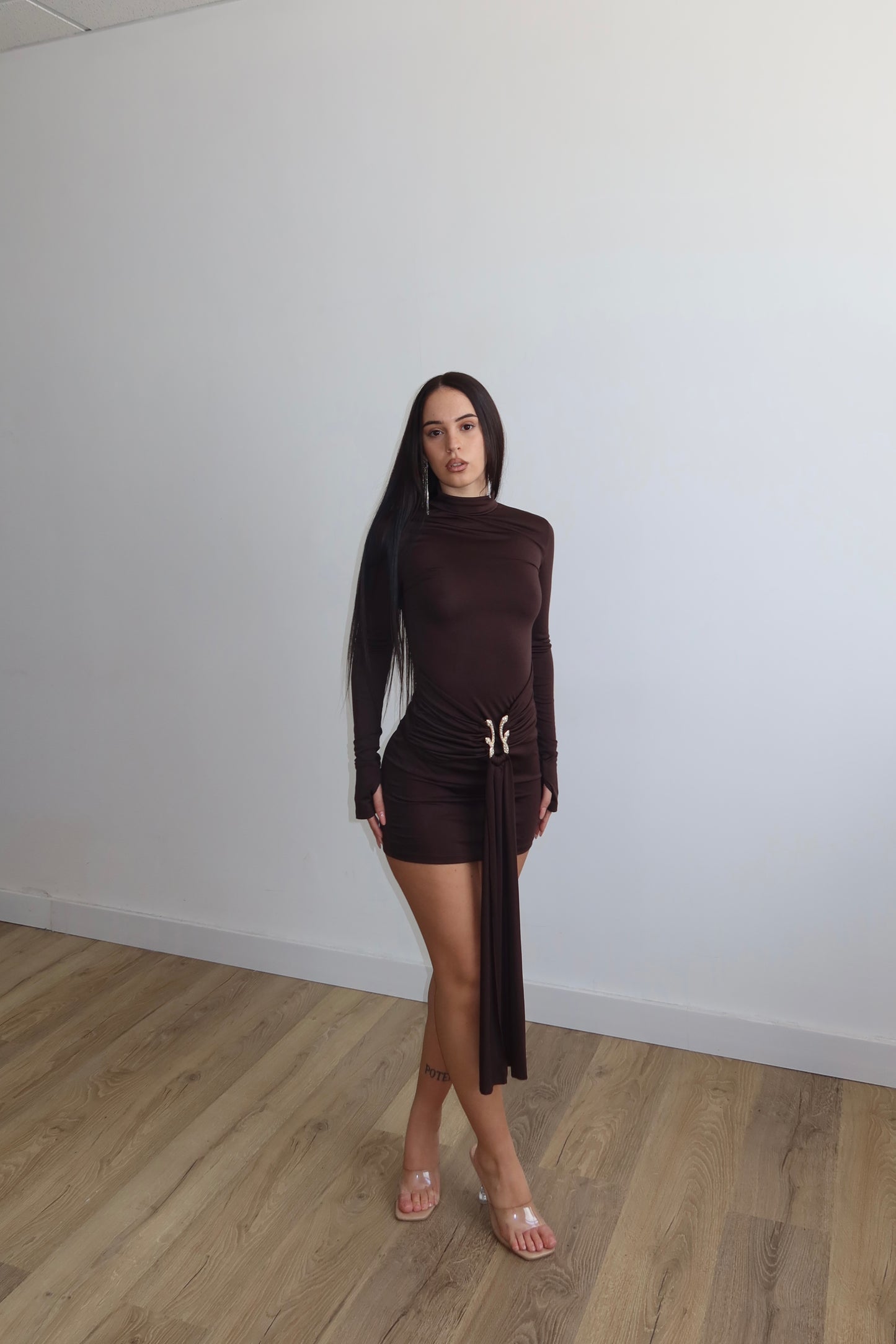 MiniDress SNAKE choco