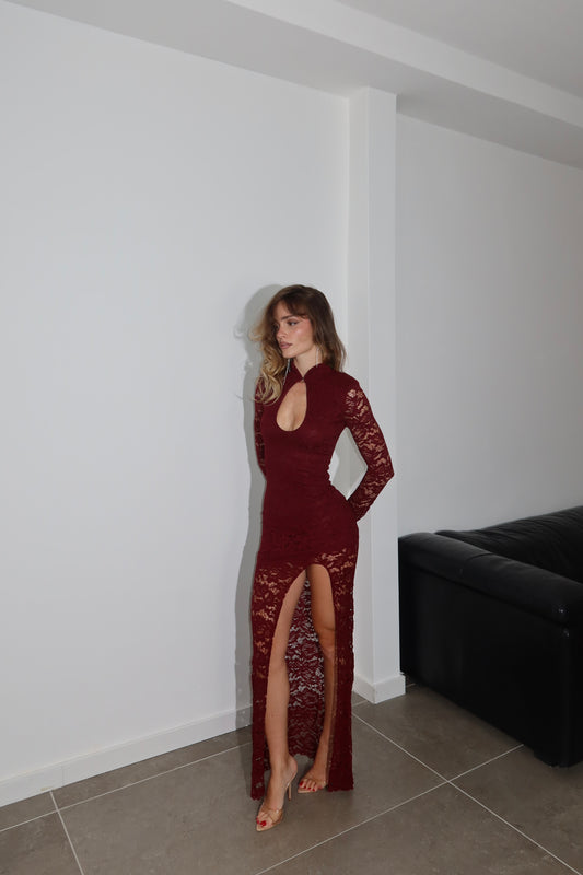 LongDress THE SPACE burgundy