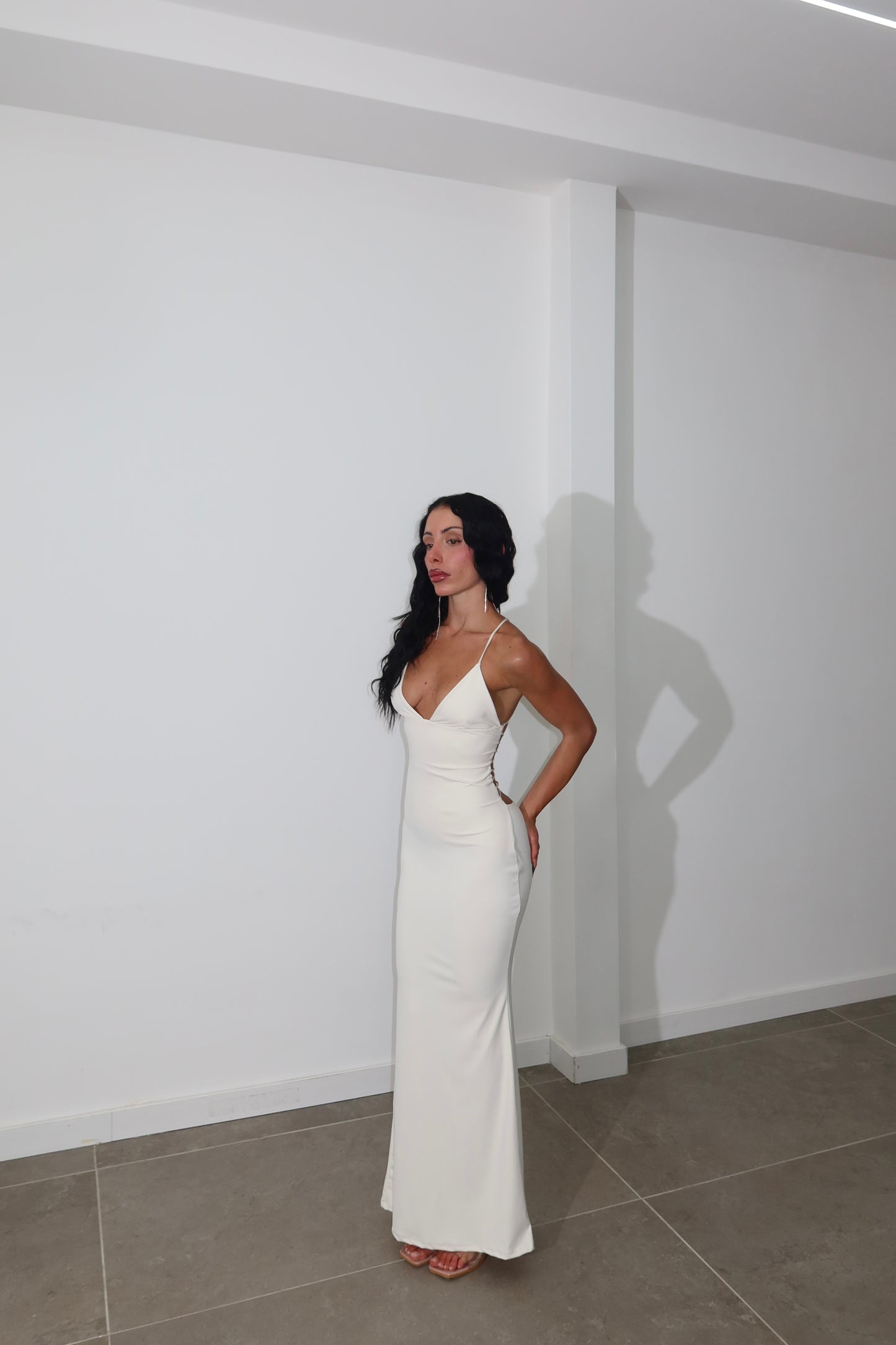 LongDress BUTTERFLY panna