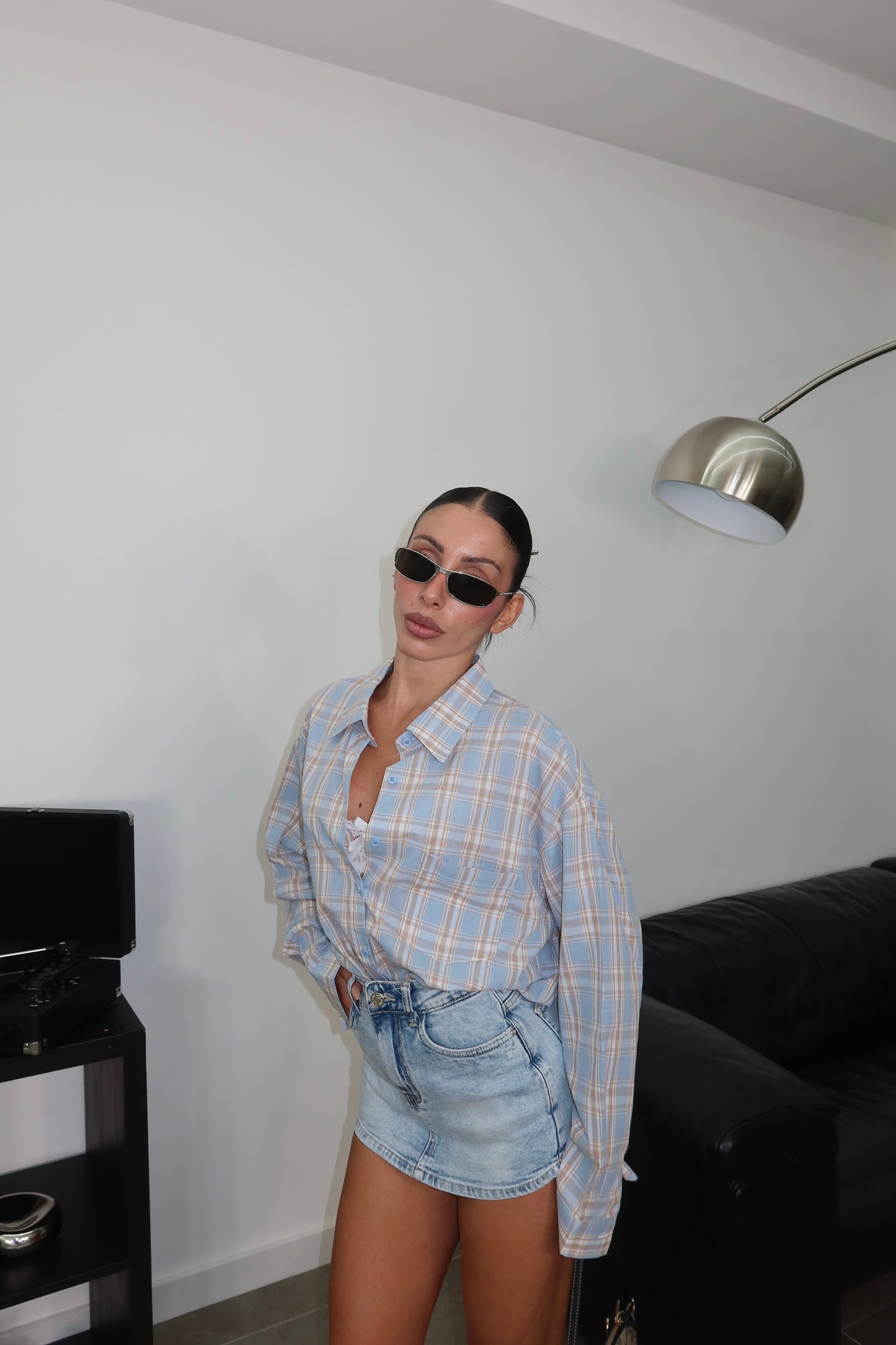 Camicia JEREMIAH azzurro/beige