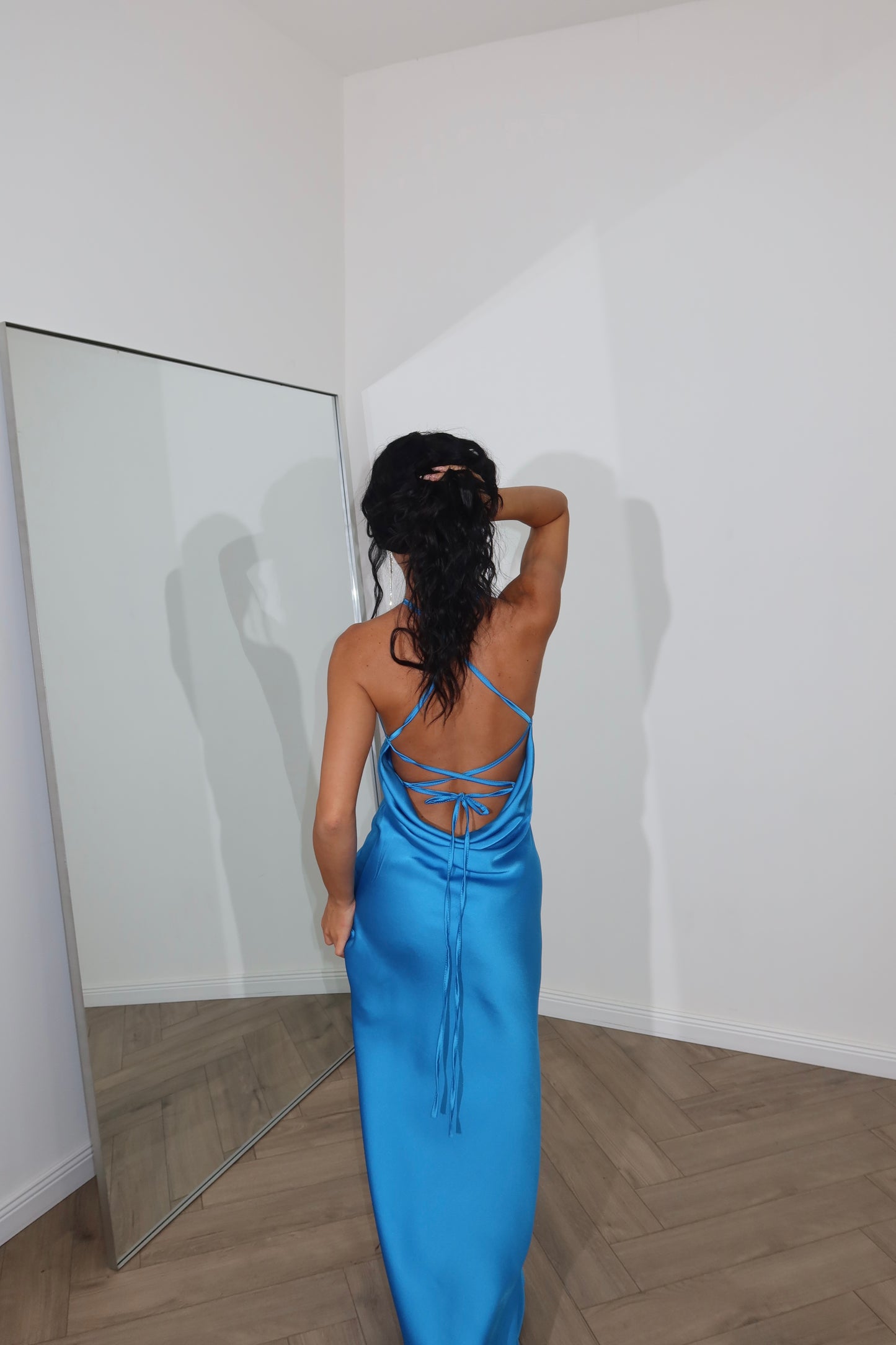LongDress DIVINITÀ RASO turchese