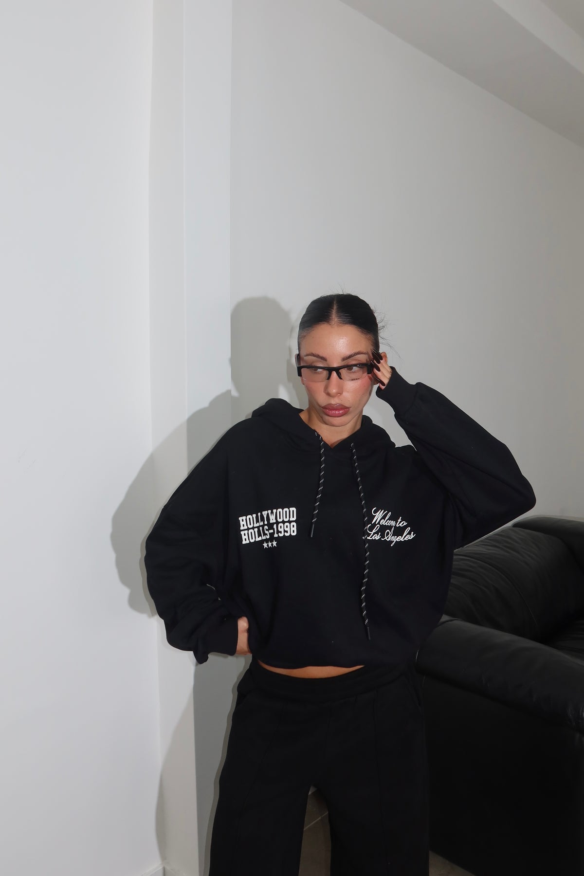 Felpa HOLLYWOOD nero