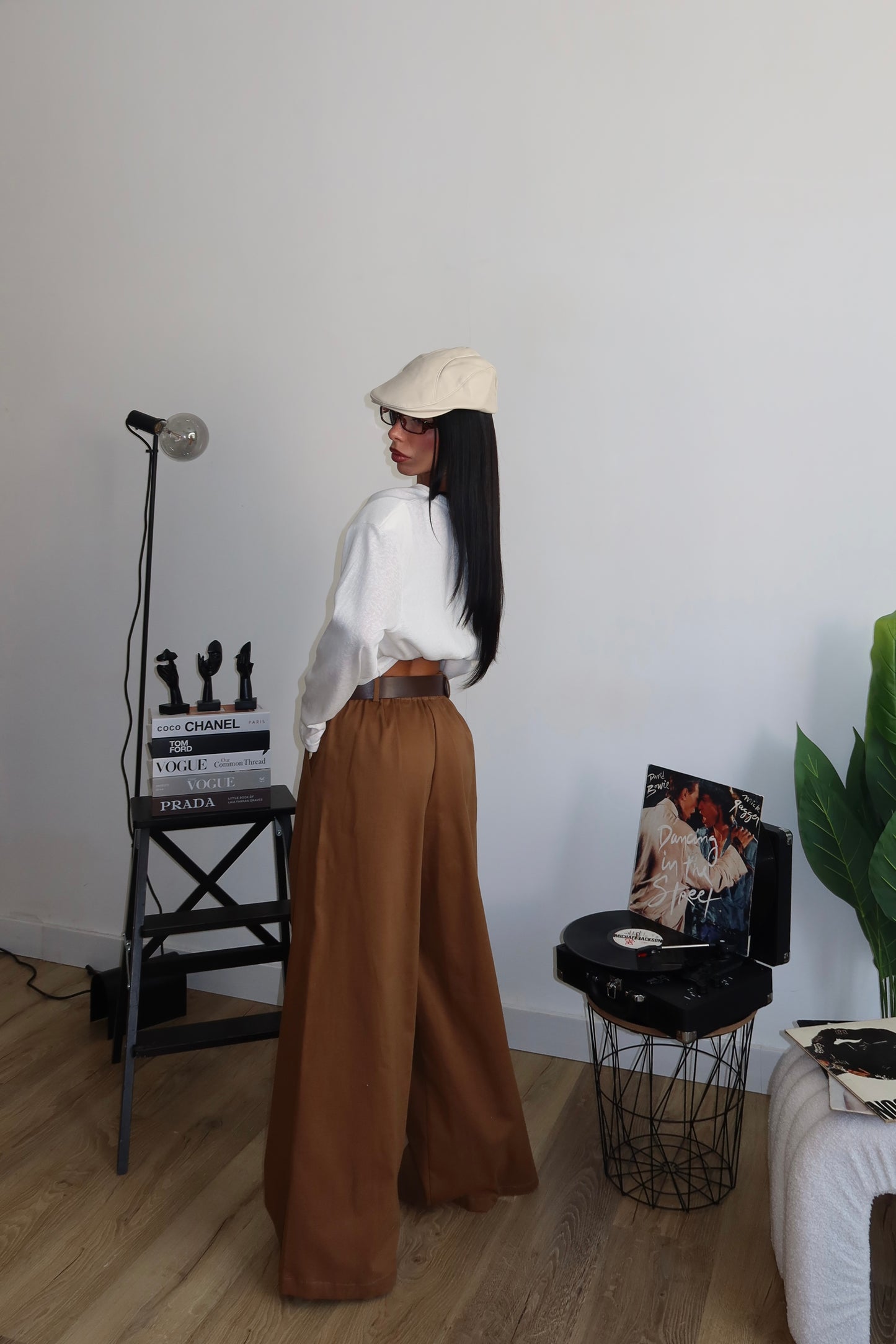 Pants HIDE BELT khaki