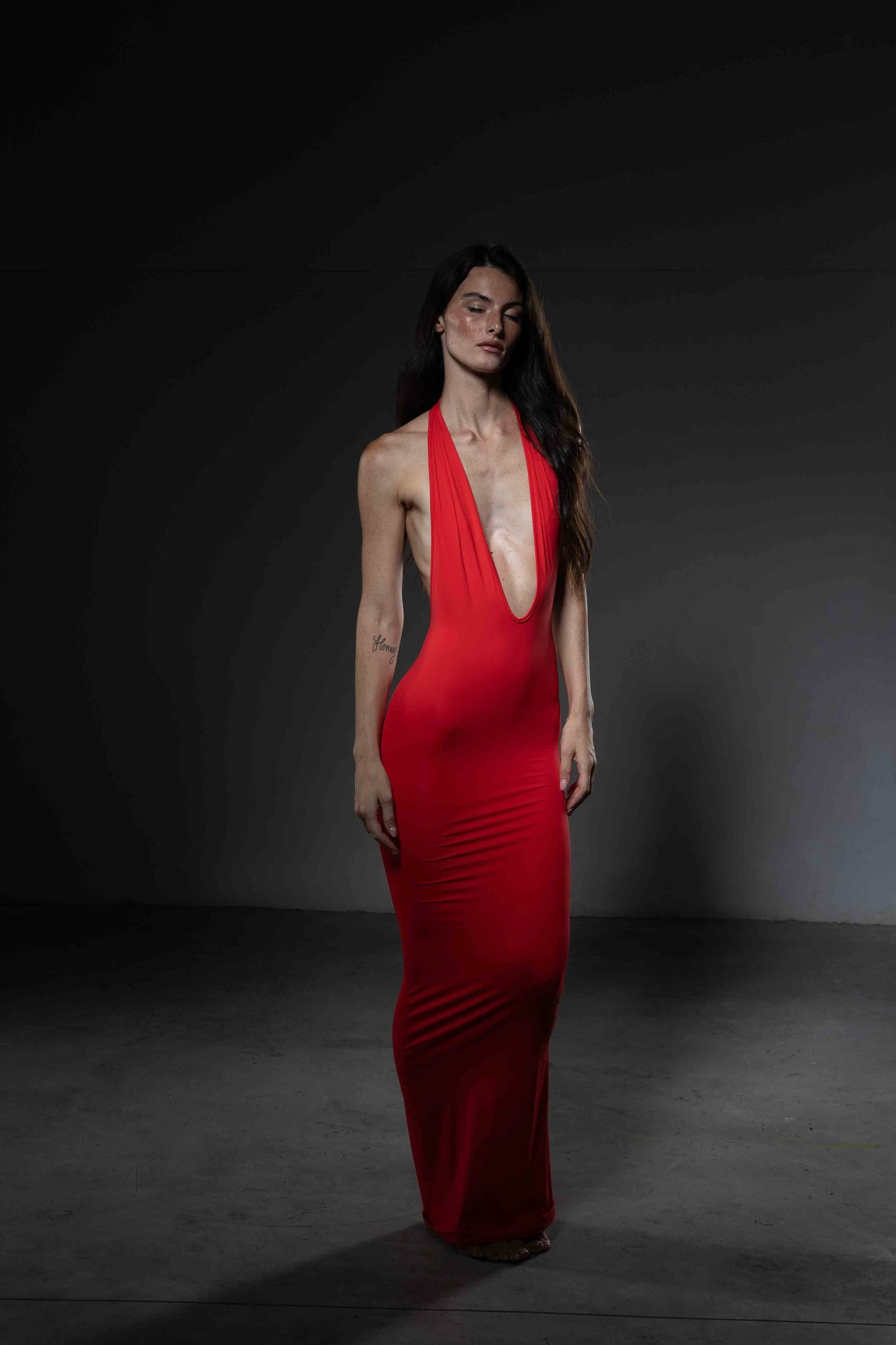 VESTITO UNDRESSED ROSSO