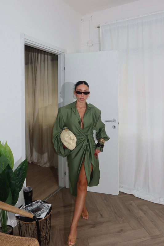 LongDress ALLISON verde militare