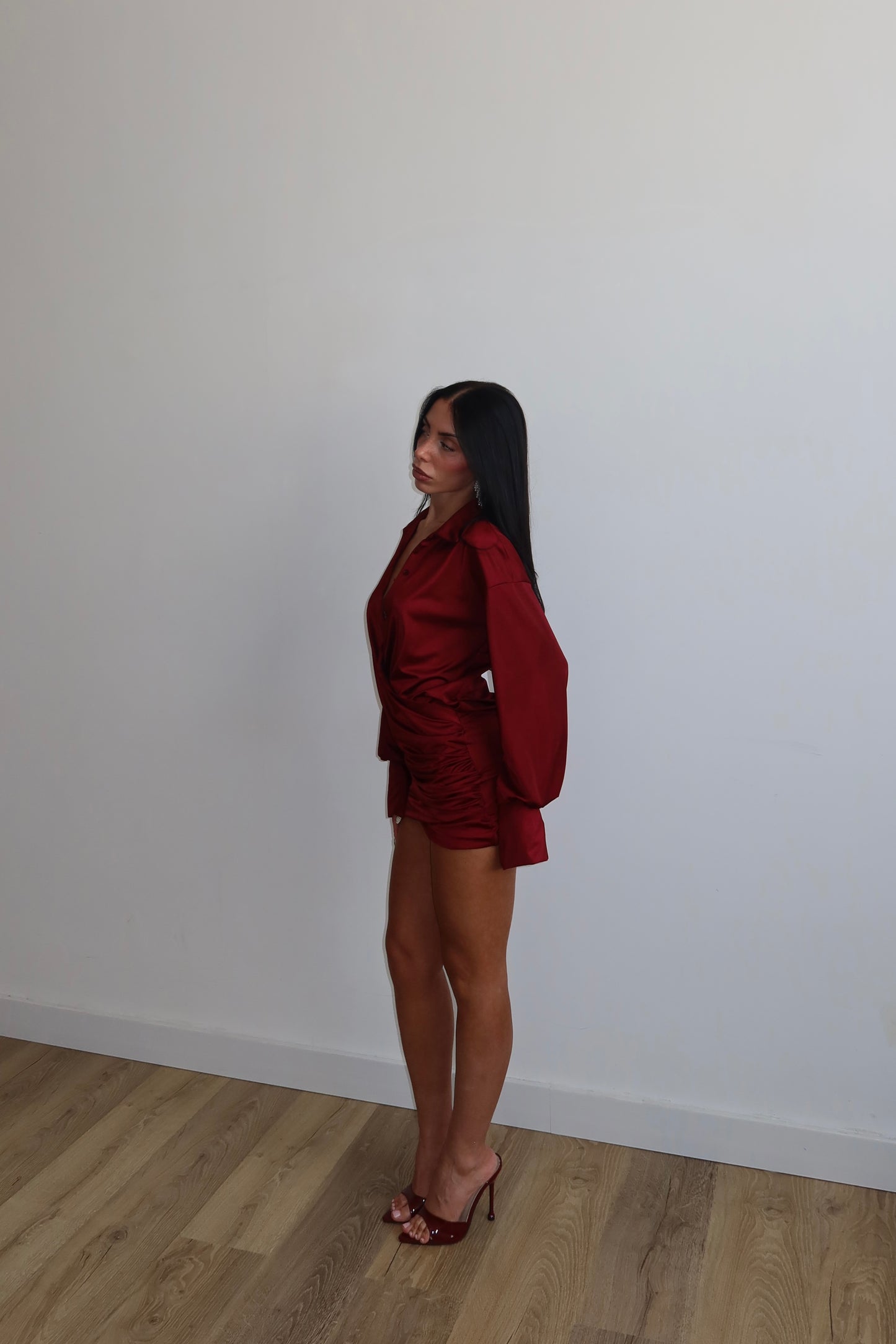 MiniDress DRAPERY bordeaux