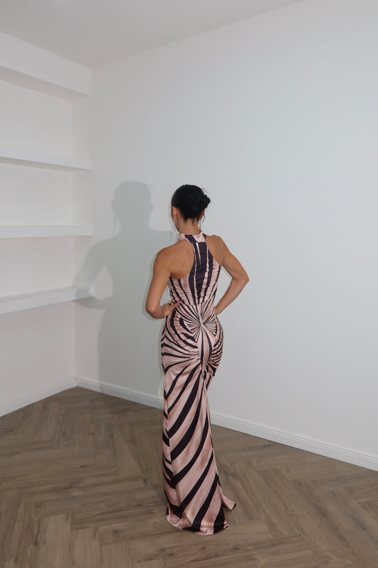 Longdress GIRLBOSS pink/black