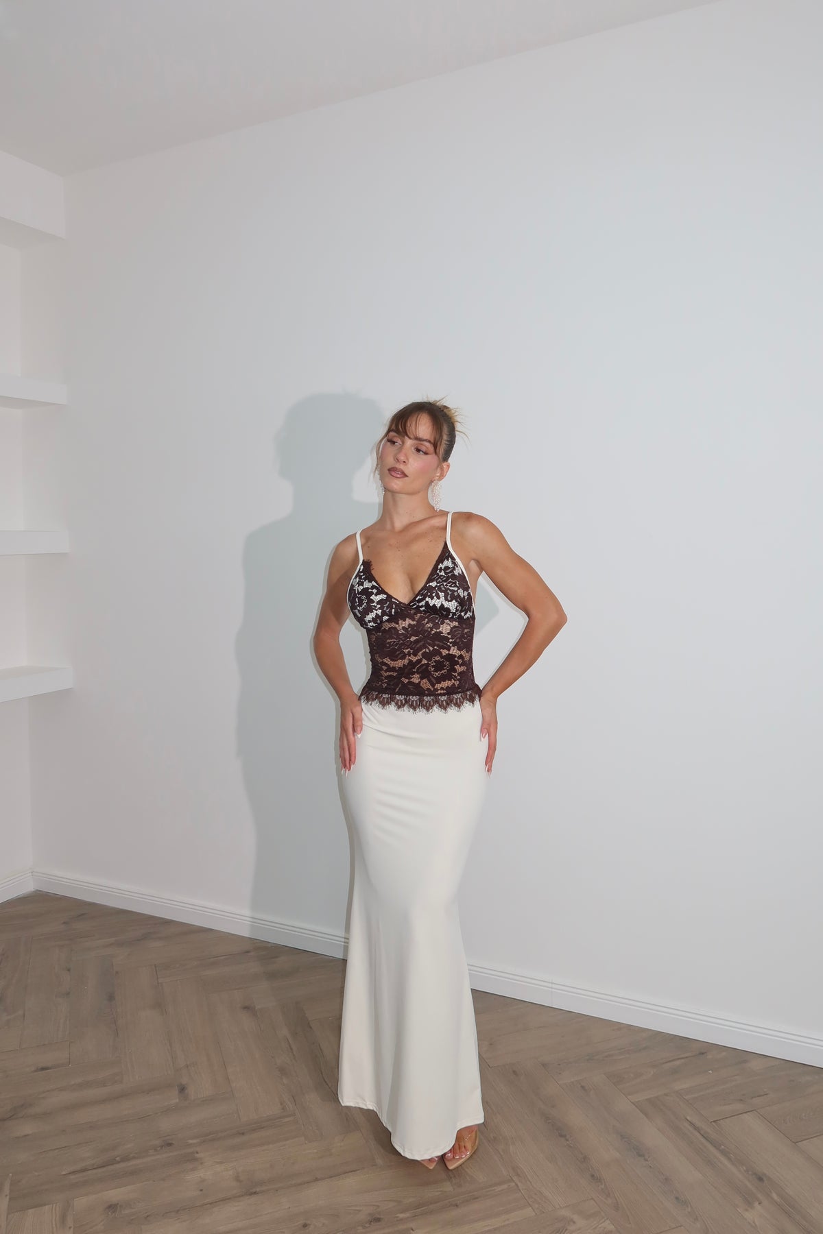 LongDress PARK cream/choco