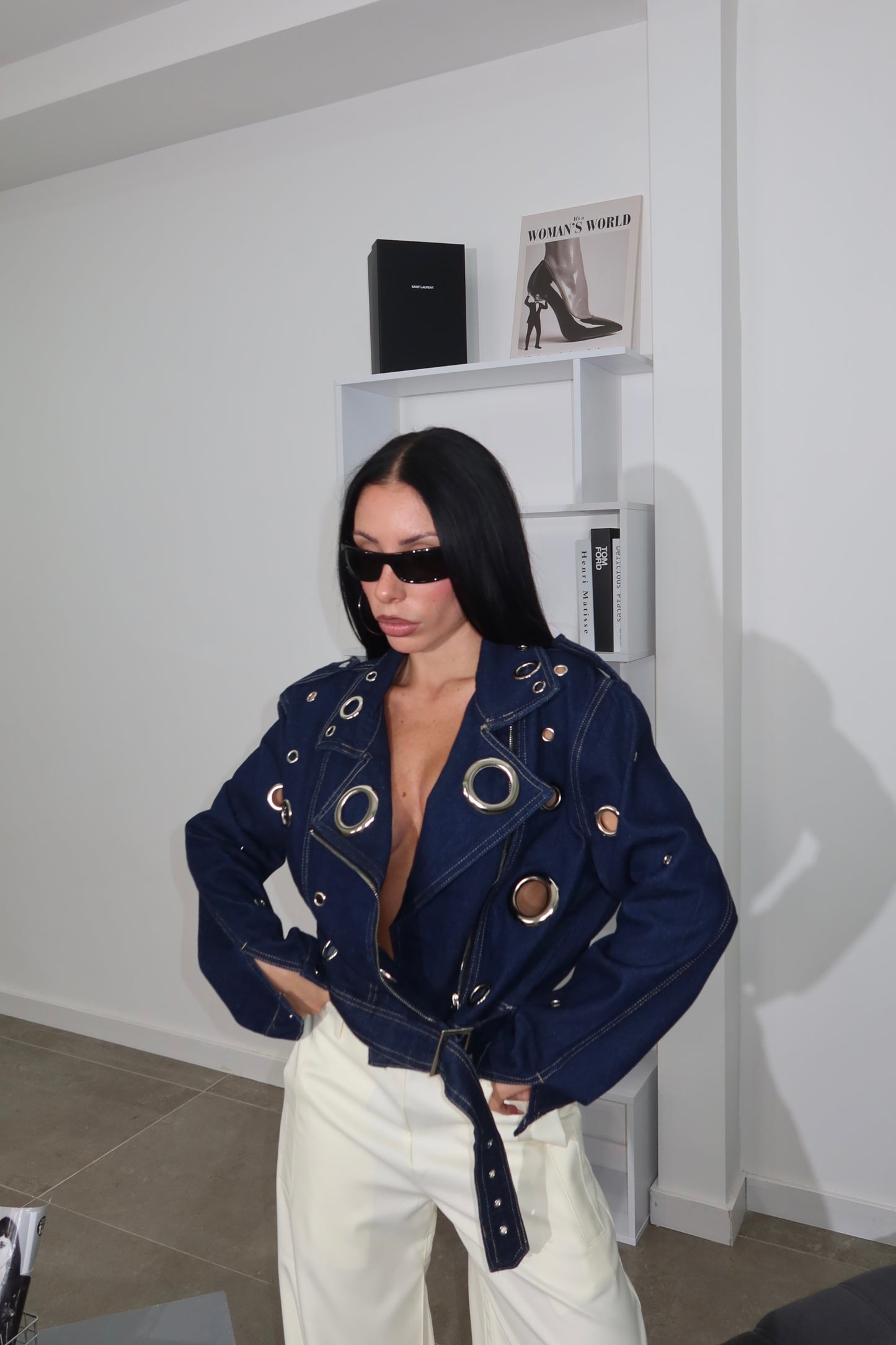 Jacket OCCHIELLI dark denim