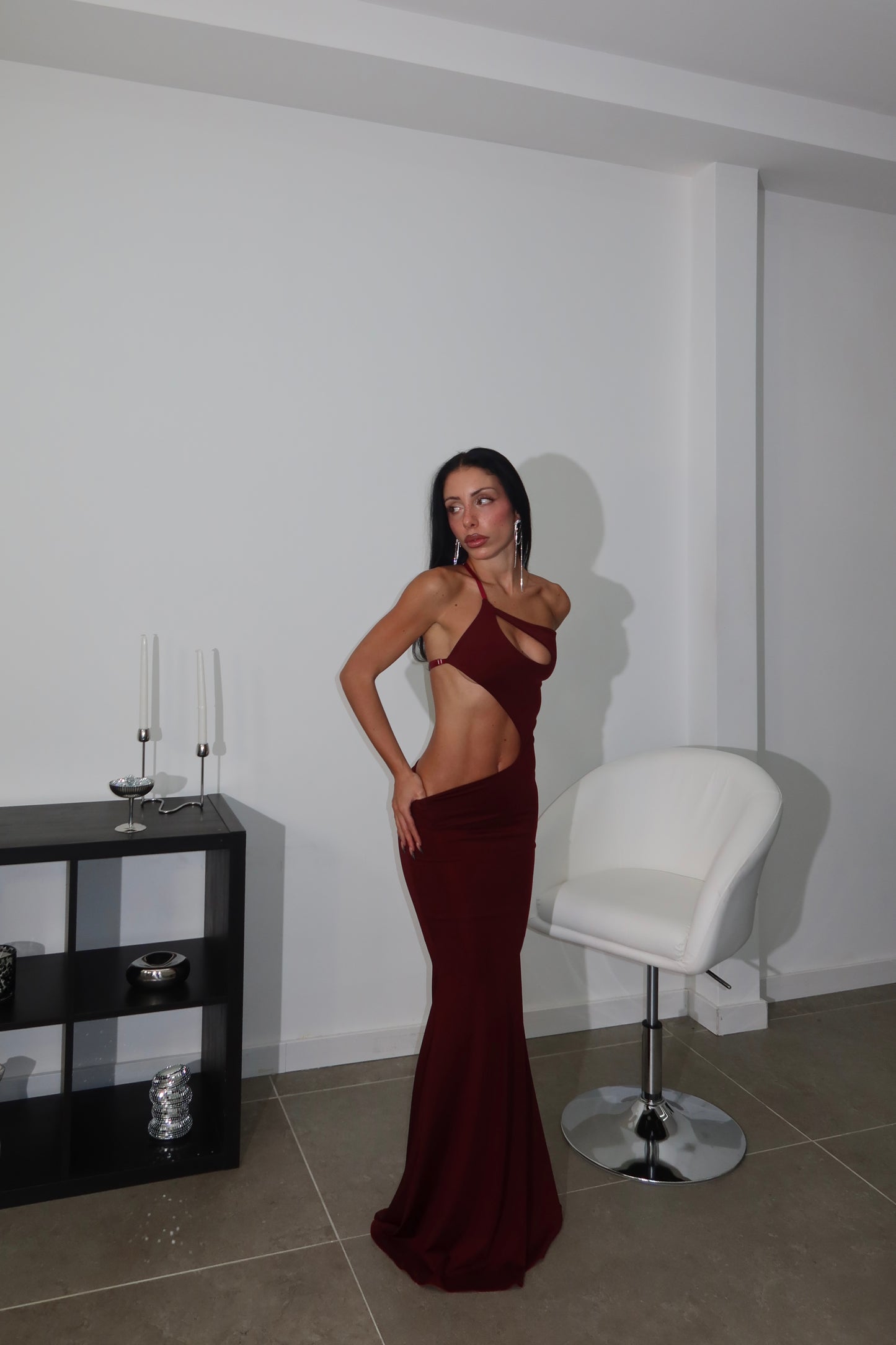 LongDress GEMINI bordeaux