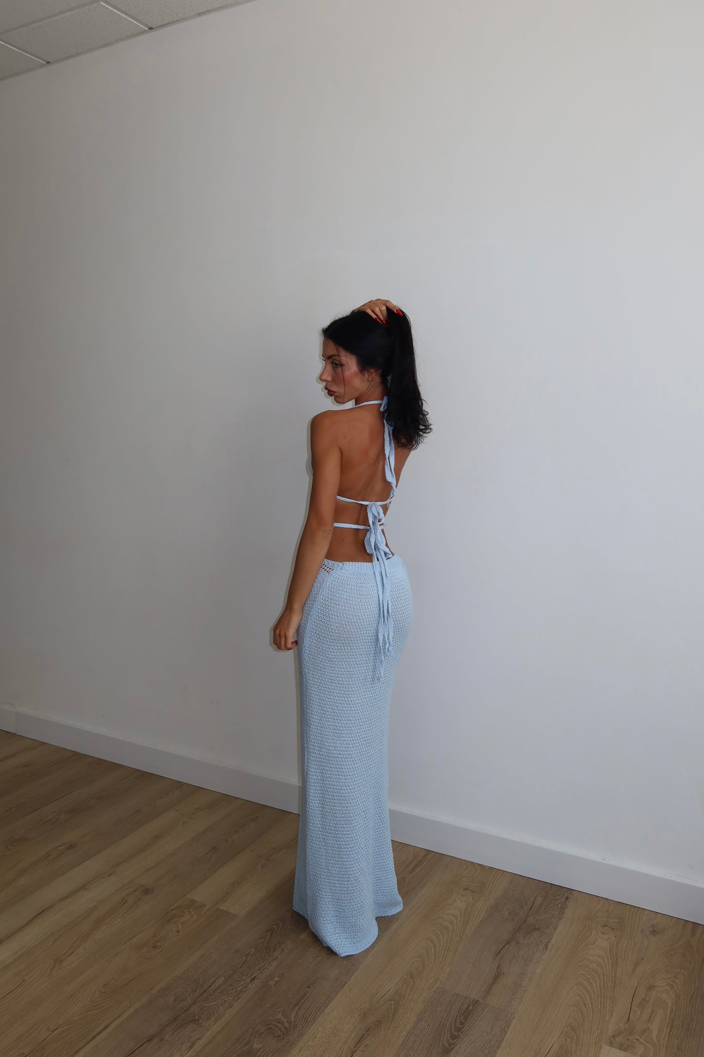 LongDress KITTY celeste