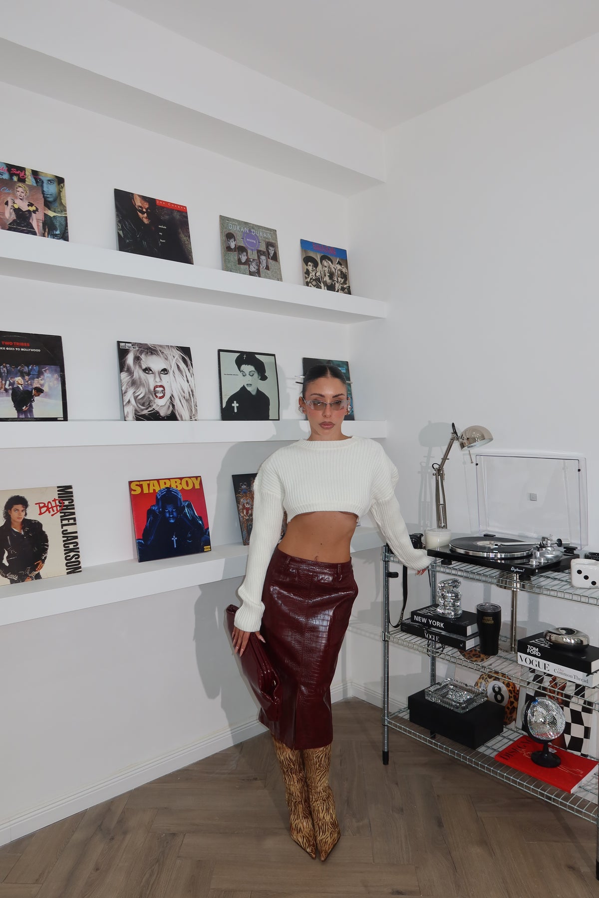 Maglione CROP bianco