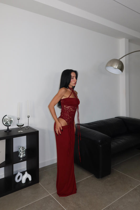 LongDress NOE PIZZO bordeaux