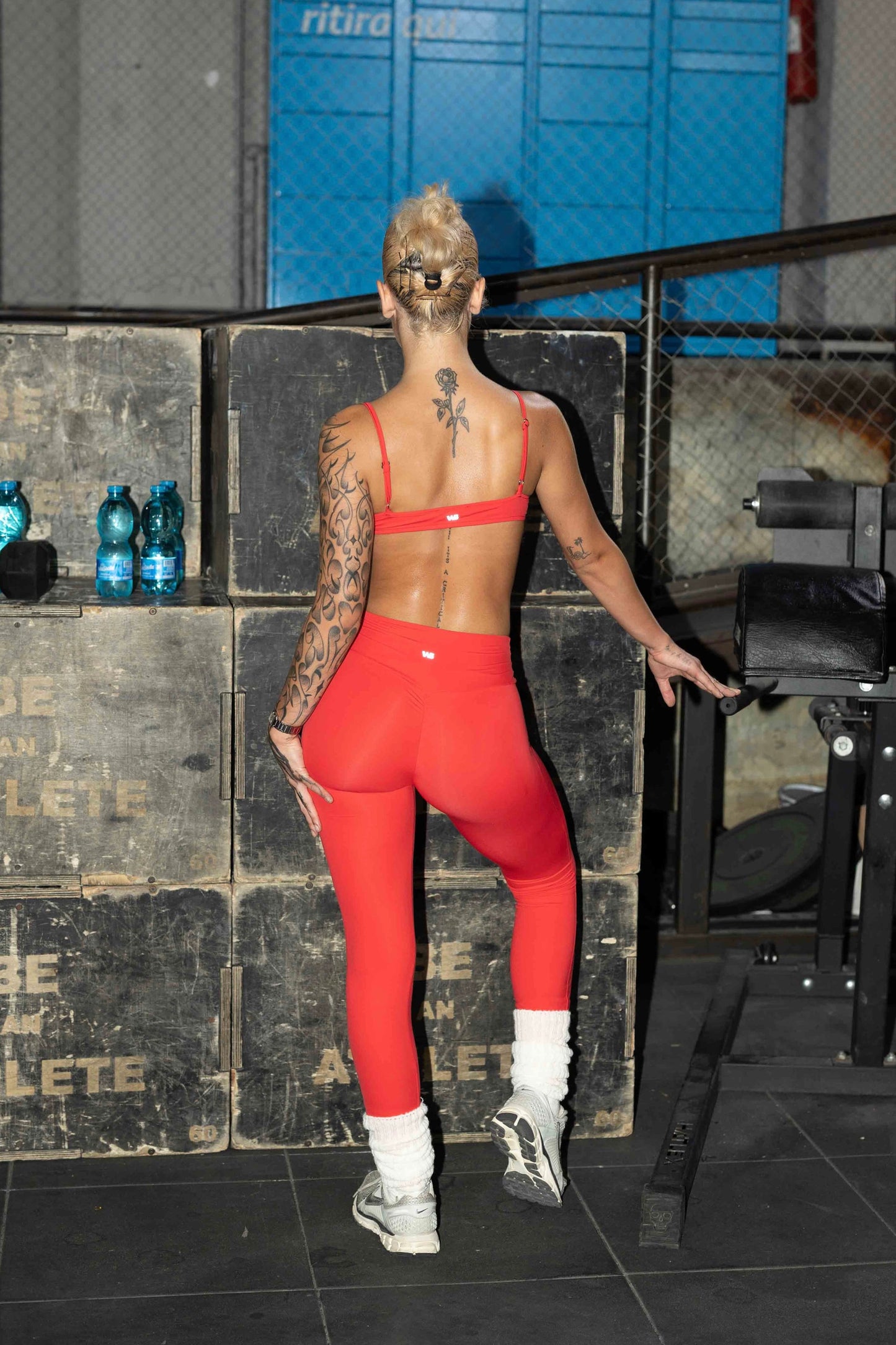 LEGGINGS SCULPT ROSSO