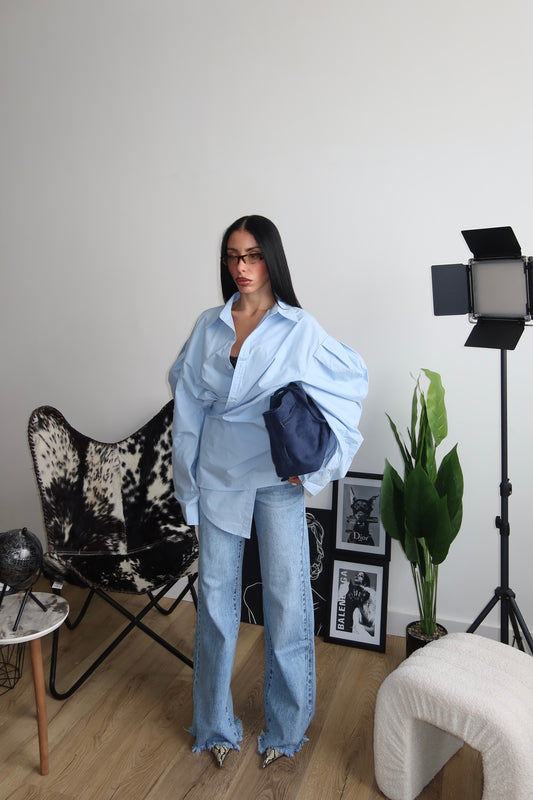 Camicia ASYLUM 2.0 azzurro