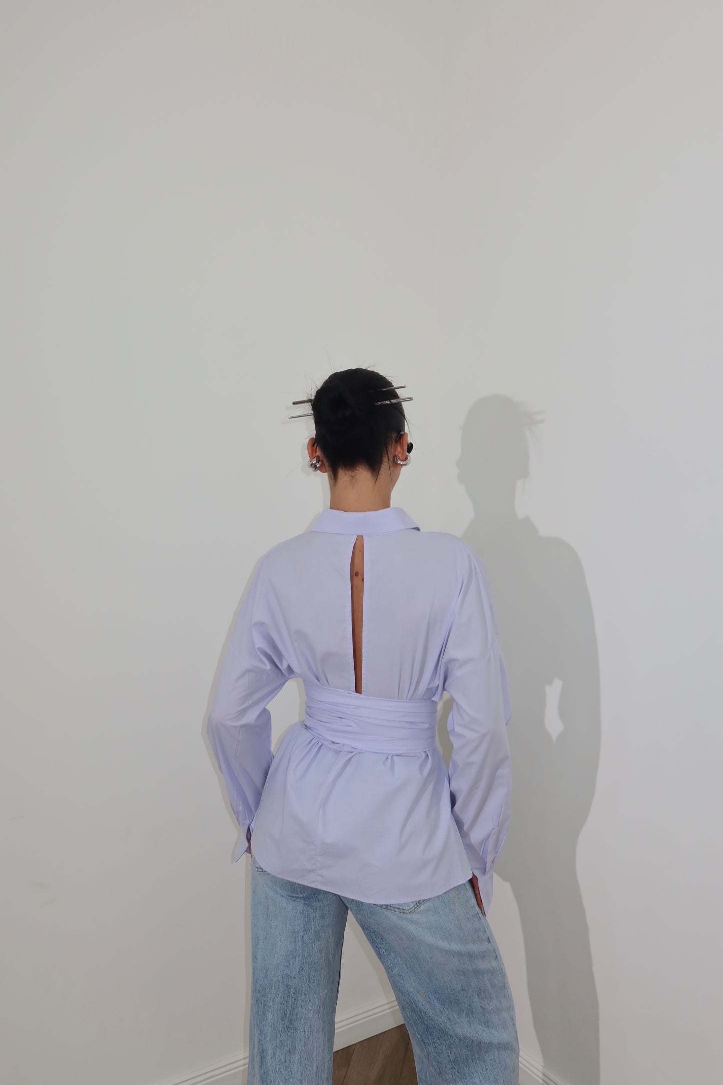 Camicia FREE BACK celeste