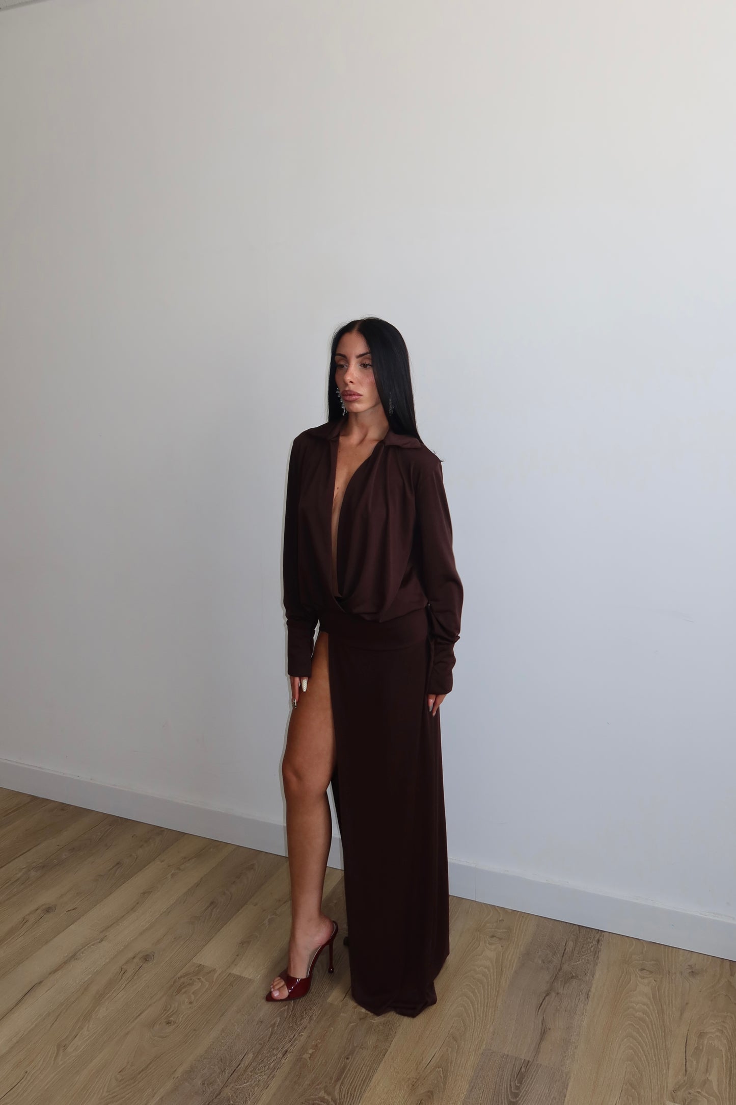 LongDress TATIANA choco